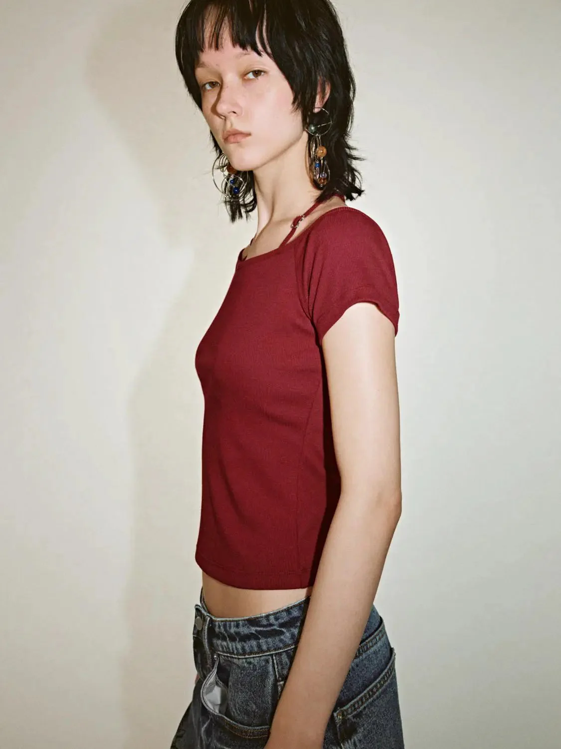 18040-cotton-strappy-boat-neck-skinny-t-shirts-2.webp Cotton Strappy Boat Neck Skinny T-Shirts