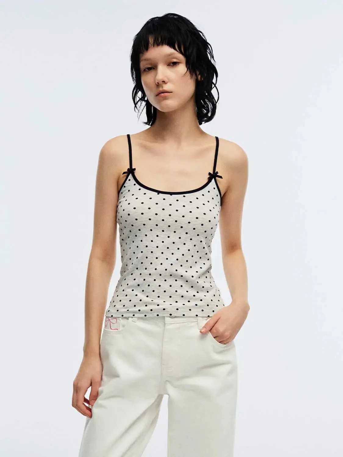 18097-polka-dot-bow-detail-skinny-fit-tank-tops-summer-essentials-1.webp Polka Dot Bow Detail Skinny Fit Tank Tops Summer Essentials