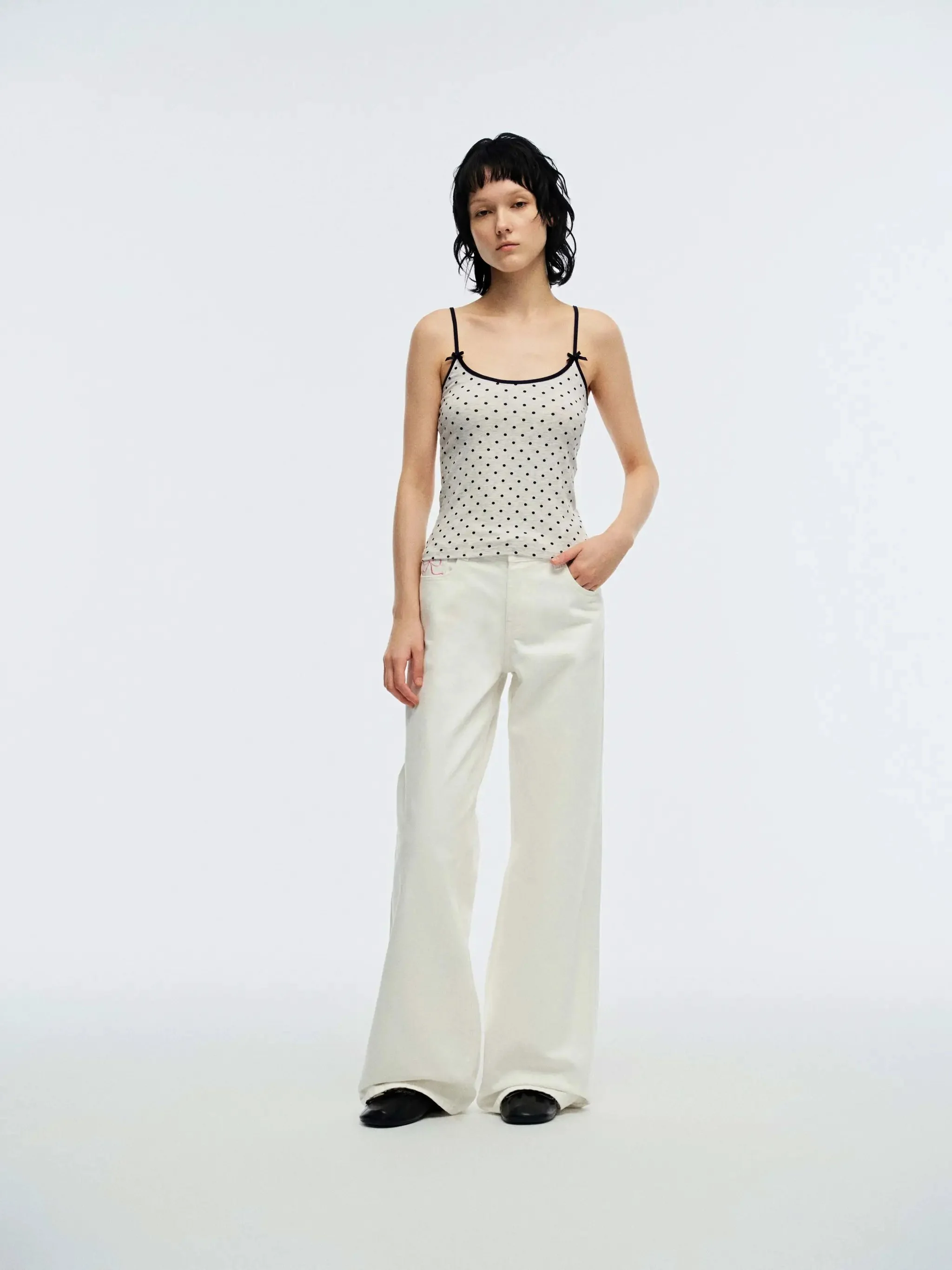 18097-polka-dot-bow-detail-skinny-fit-tank-tops-summer-essentials-4.webp Polka Dot Bow Detail Skinny Fit Tank Tops Summer Essentials