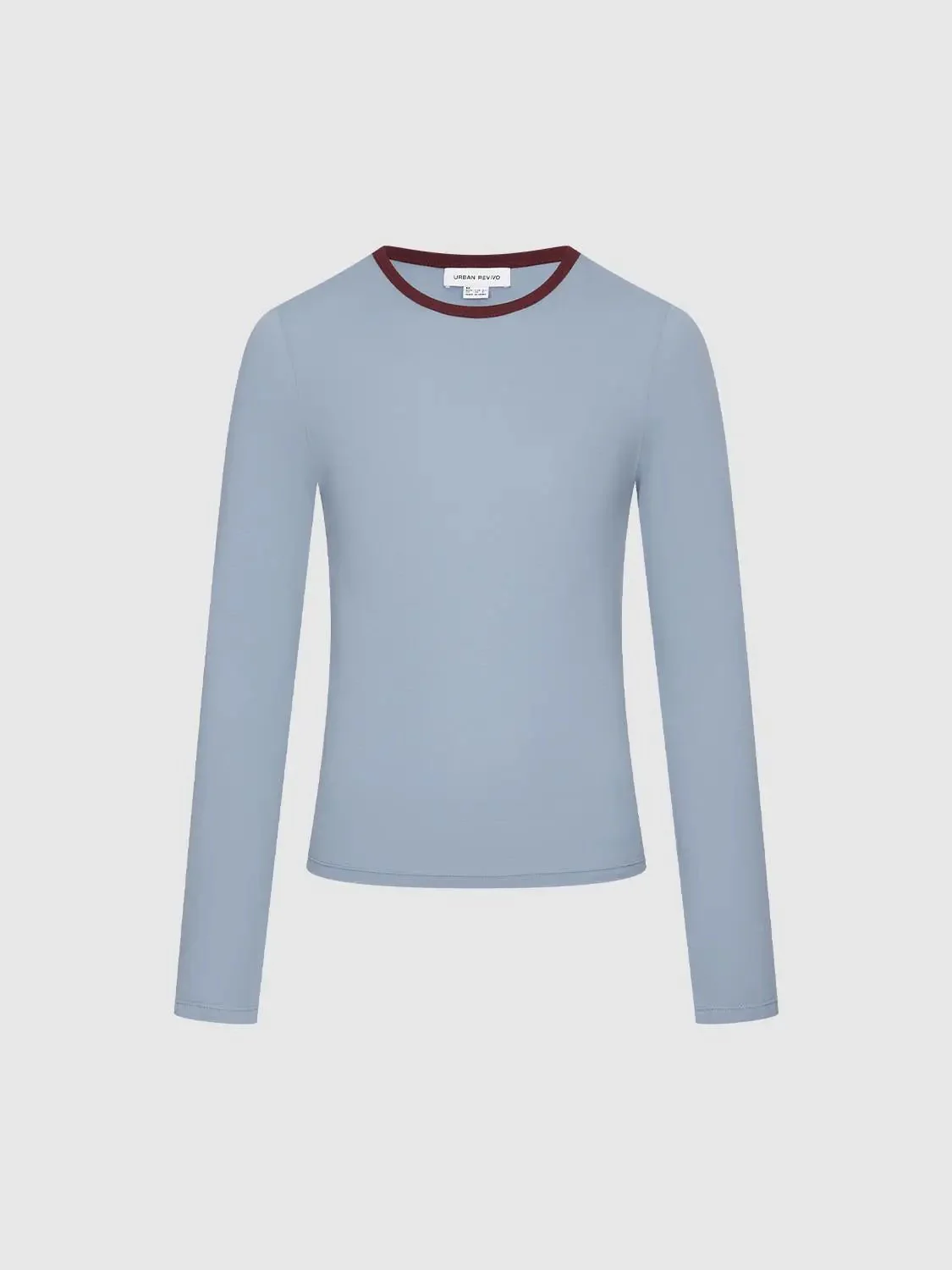 18103-navy-cotton-blend-long-sleeve-with-white-trim-t-shirt-23.webp Navy Cotton Blend Long Sleeve With White Trim T Shirt