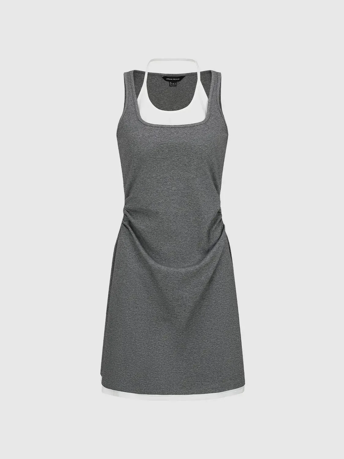 18116-cotton-blend-contrast-sleeveless-mini-dress-7.webp Cotton Blend Contrast Sleeveless Mini Dress