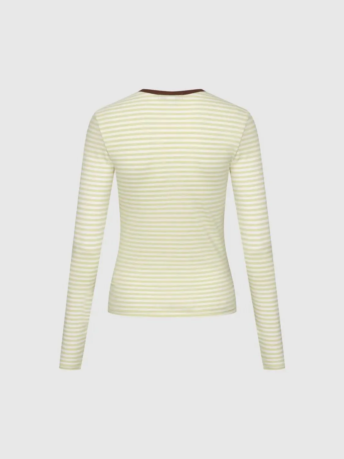 18144-striped-flare-cotton-blend-long-sleeve-shirt-10.webp Striped Flare Cotton Blend Long Sleeve Shirt
