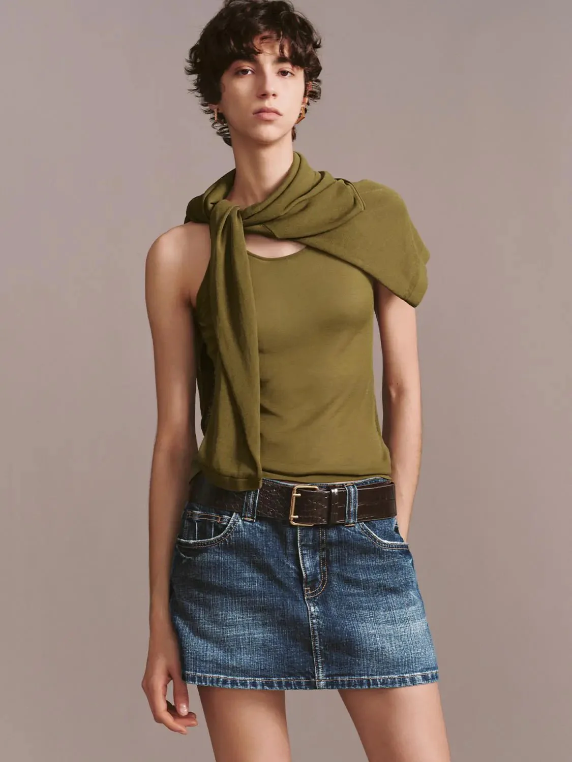 Knitted Fabric 2in1 Long Sleeve T Shirts