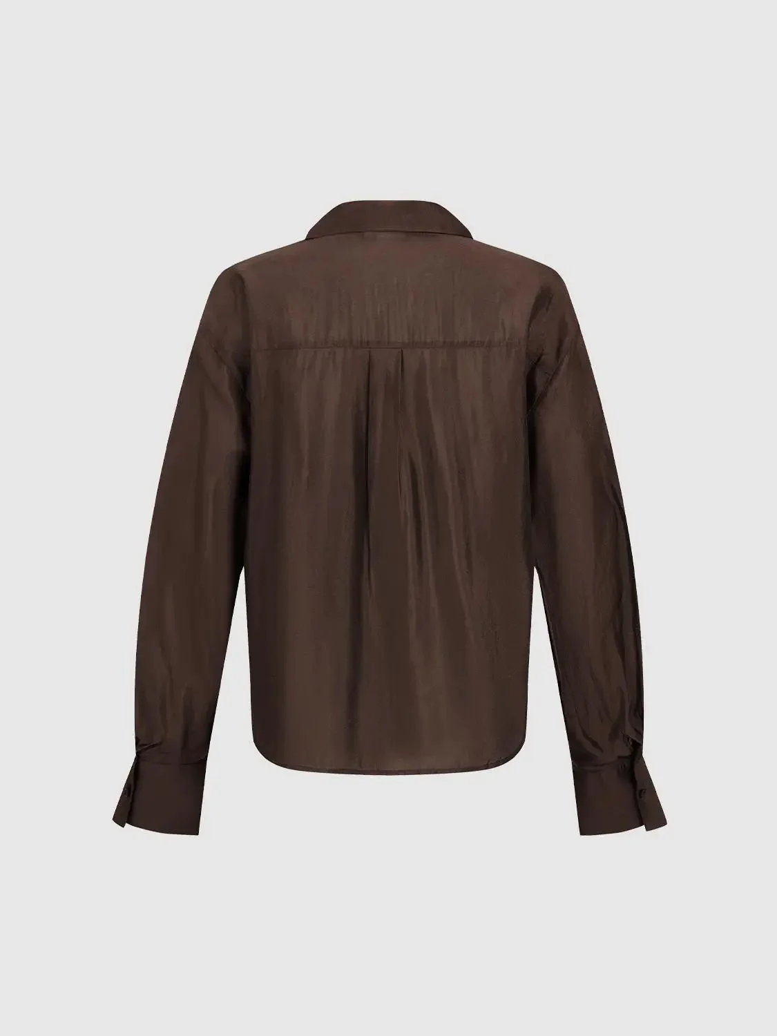 18412-lux-satin-twist-front-long-sleeve-blouses-2.webp Lux Satin Twist Front Long Sleeve Blouses