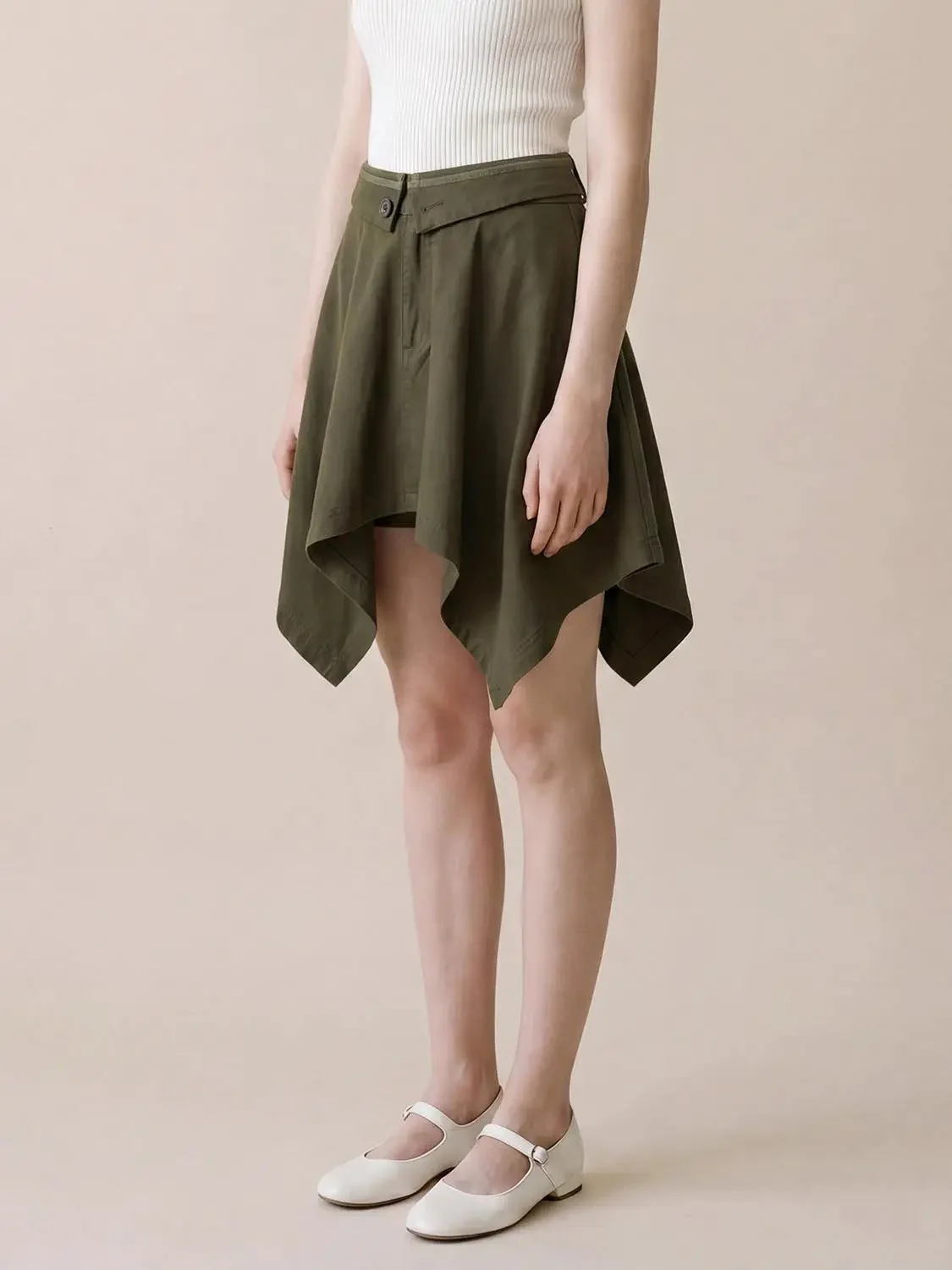 18429-olive-cotton-foldover-asymmetric-a-line-midi-skirts-3.webp Olive Cotton Foldover Asymmetric A Line Midi Skirts
