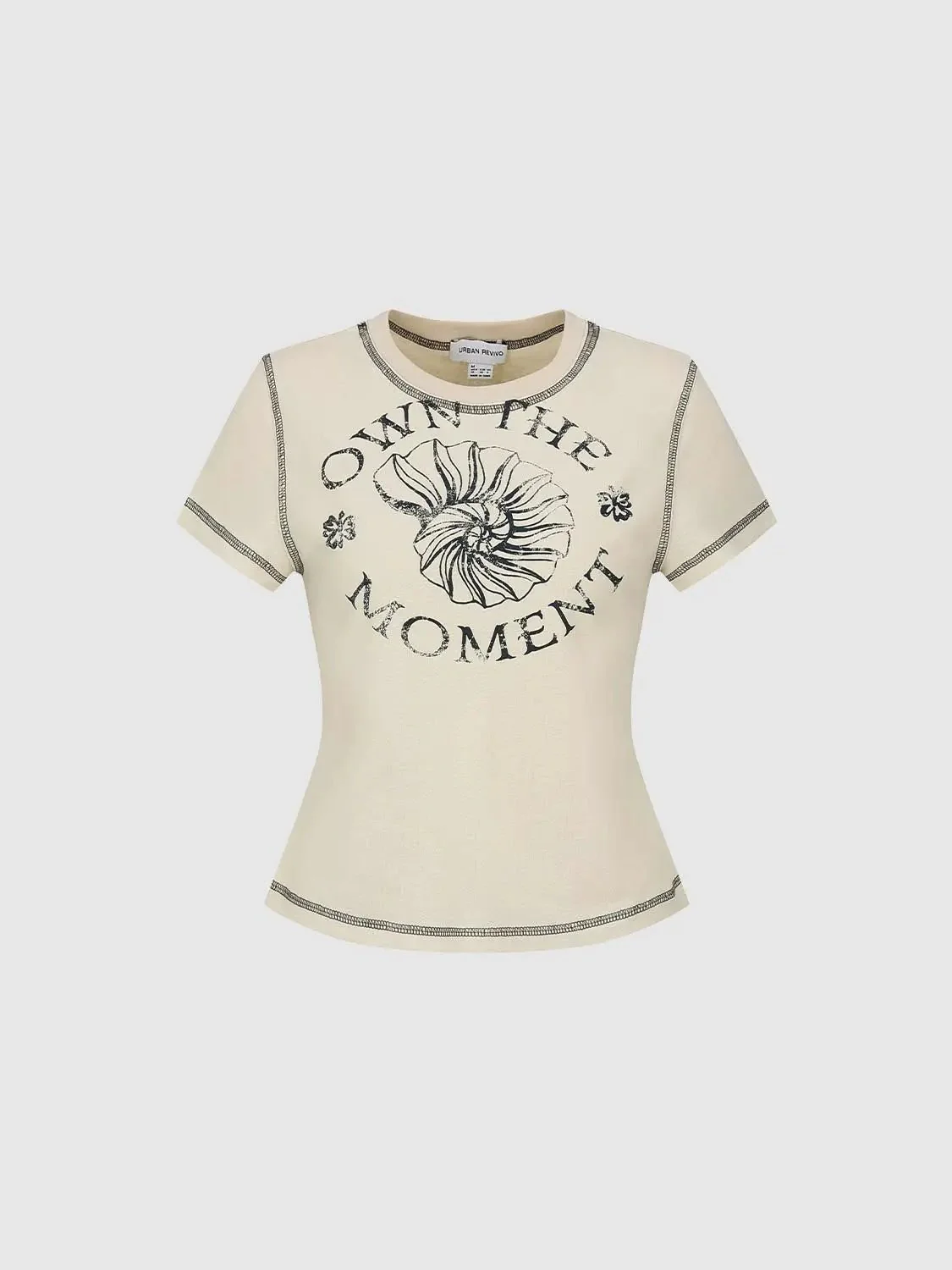 18448-cotton-crew-neck-tee-with-contrast-stitch-print-t-shirts-7.webp Cotton Crew Neck Tee With Contrast Stitch Print T-Shirts