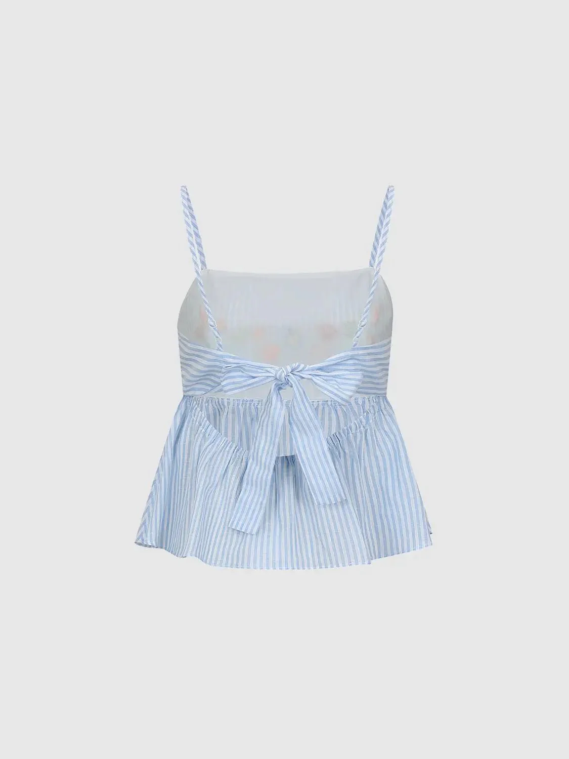 18466-cotton-striped-embroidered-cami-peplum-tops-2.webp Cotton Striped Embroidered Cami Peplum Tops