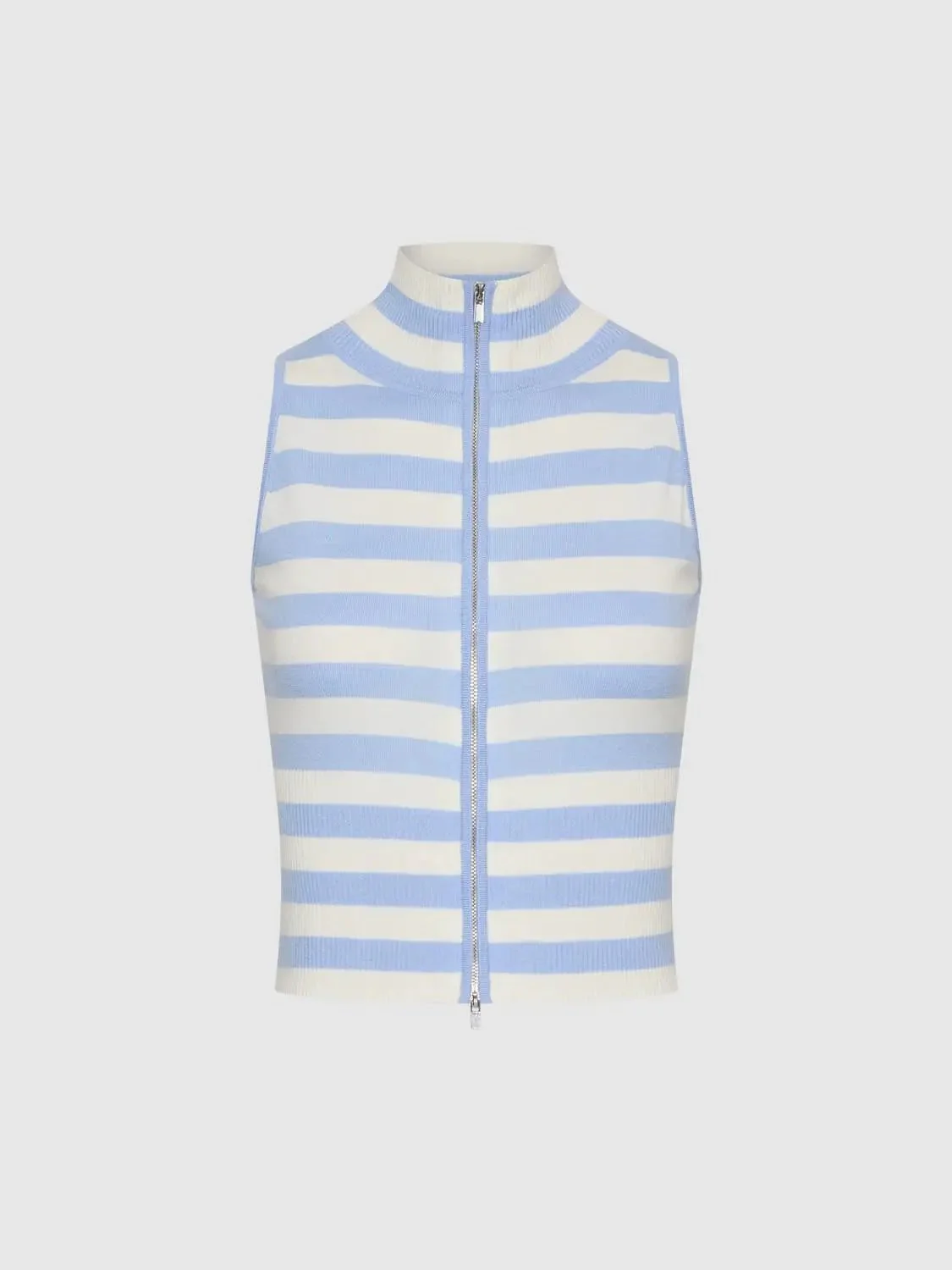 18472-striped-knit-sleeveless-zip-up-lightweight-t-shirts-6.webp Striped Knit Sleeveless Zip Up Lightweight T-Shirts