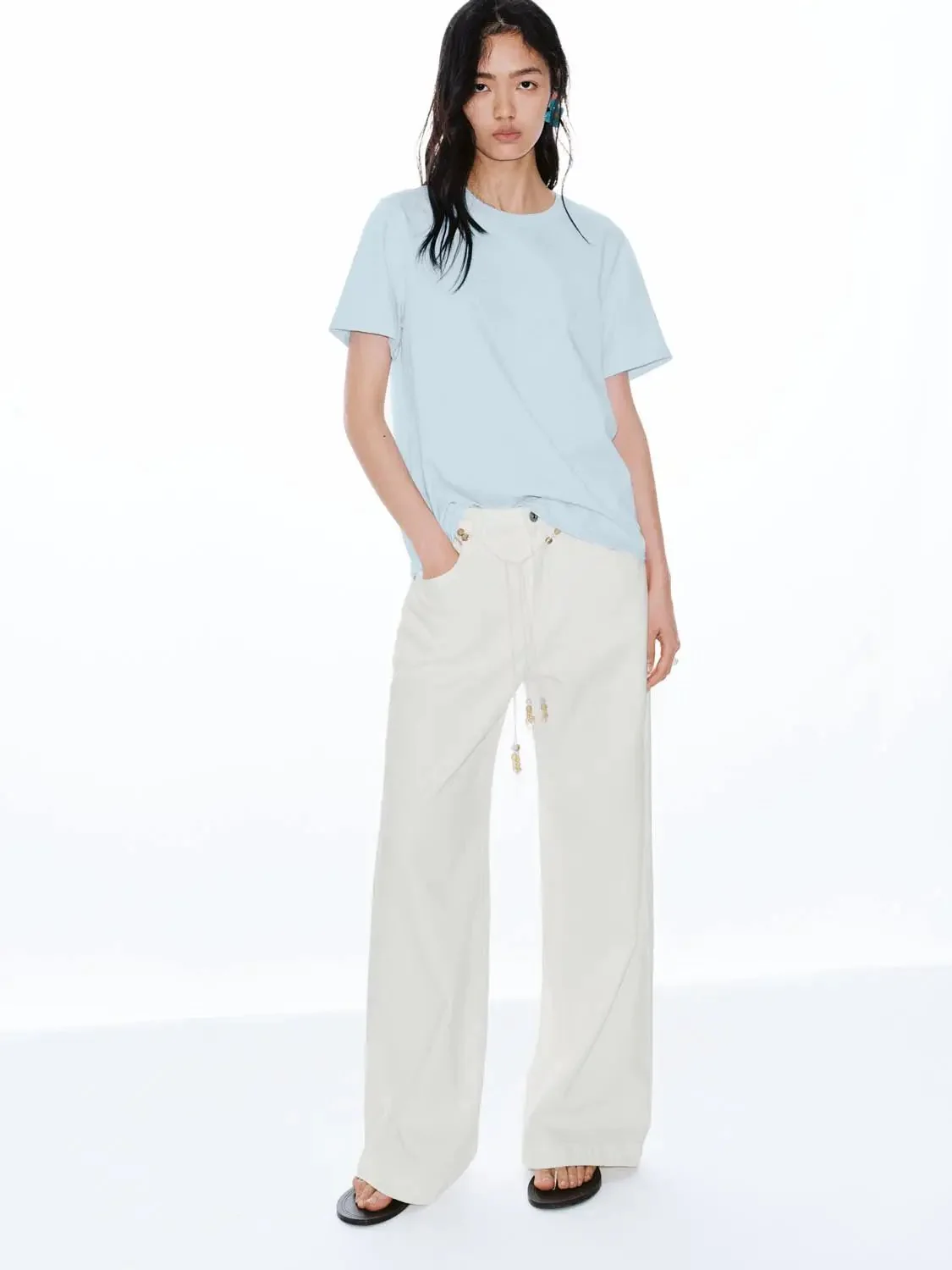 18495-cotton-crew-neck-tee-with-slight-stretch-t-shirts-4.webp Cotton Crew Neck Tee With Slight Stretch T-Shirts
