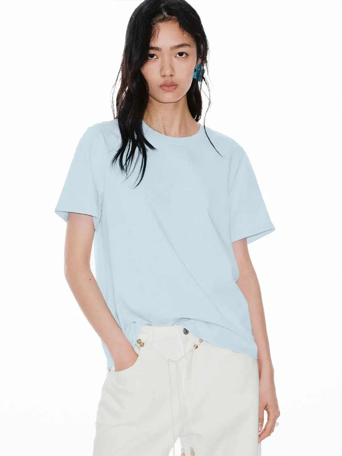 18495-cotton-crew-neck-tee-with-slight-stretch-t-shirts-9.webp Cotton Crew Neck Tee With Slight Stretch T-Shirts