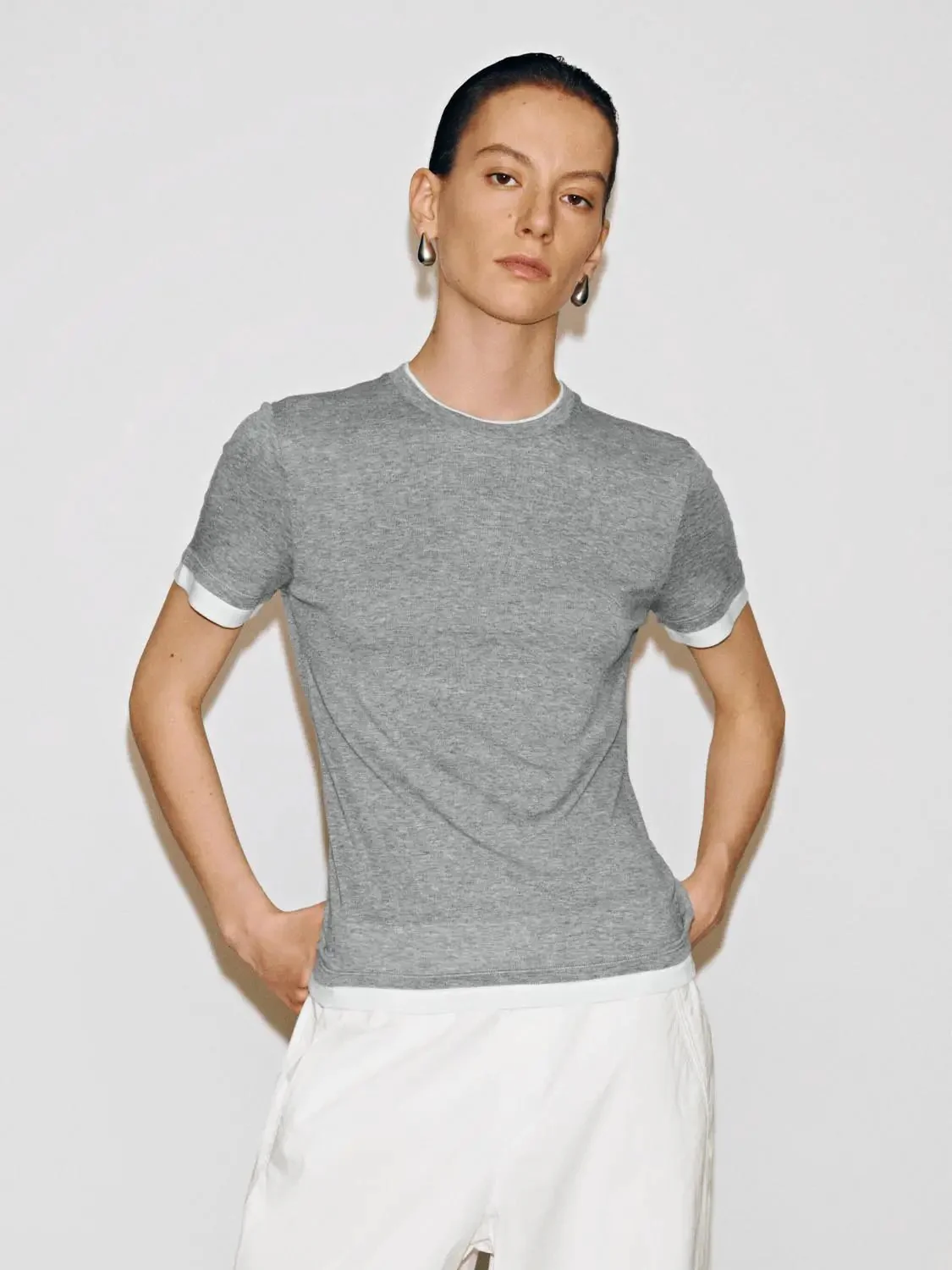 1852-lyocell-wool-blend-contrast-crew-neck-t-shirt-1.webp Lyocell Wool Blend Contrast Crew Neck T Shirt
