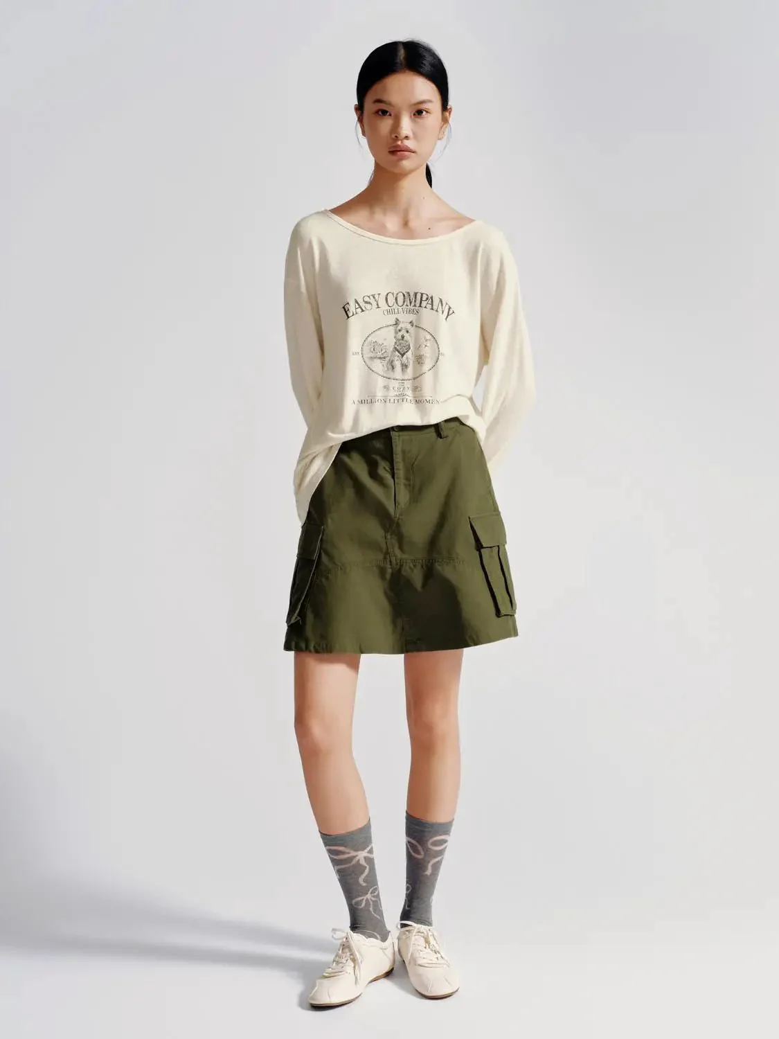18540-durable-cotton-twill-cargo-a-line-midi-flap-pocket-skirts-7.webp Durable Cotton Twill Cargo A-Line Midi Flap Pocket Skirts