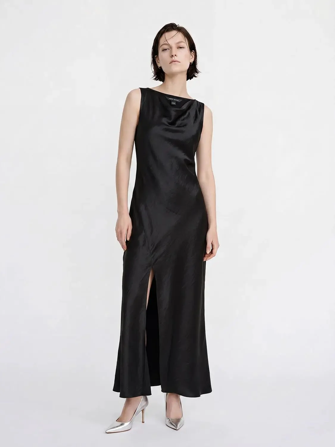 18547-satin-cowl-neck-sleeveless-midi-dress-with-side-slit-dresses-1.webp Satin Cowl Neck Sleeveless Midi Dress With Side Slit Dresses