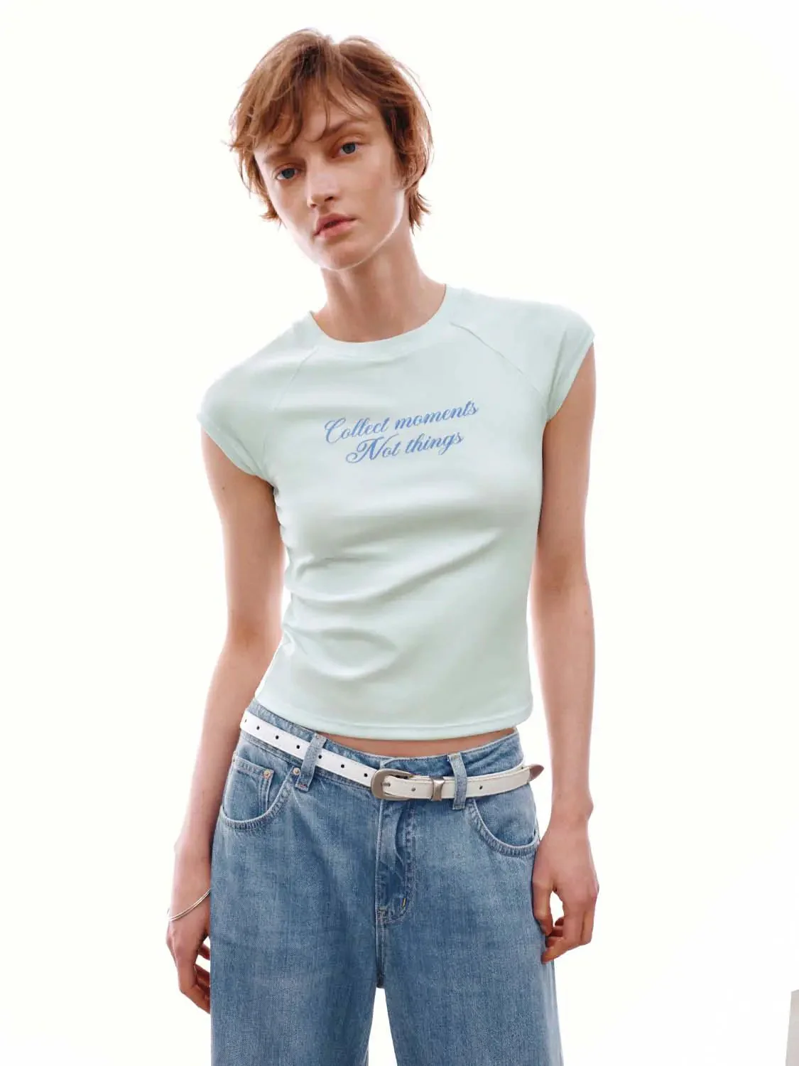 Soft Cotton With Script Typography T-Shirts