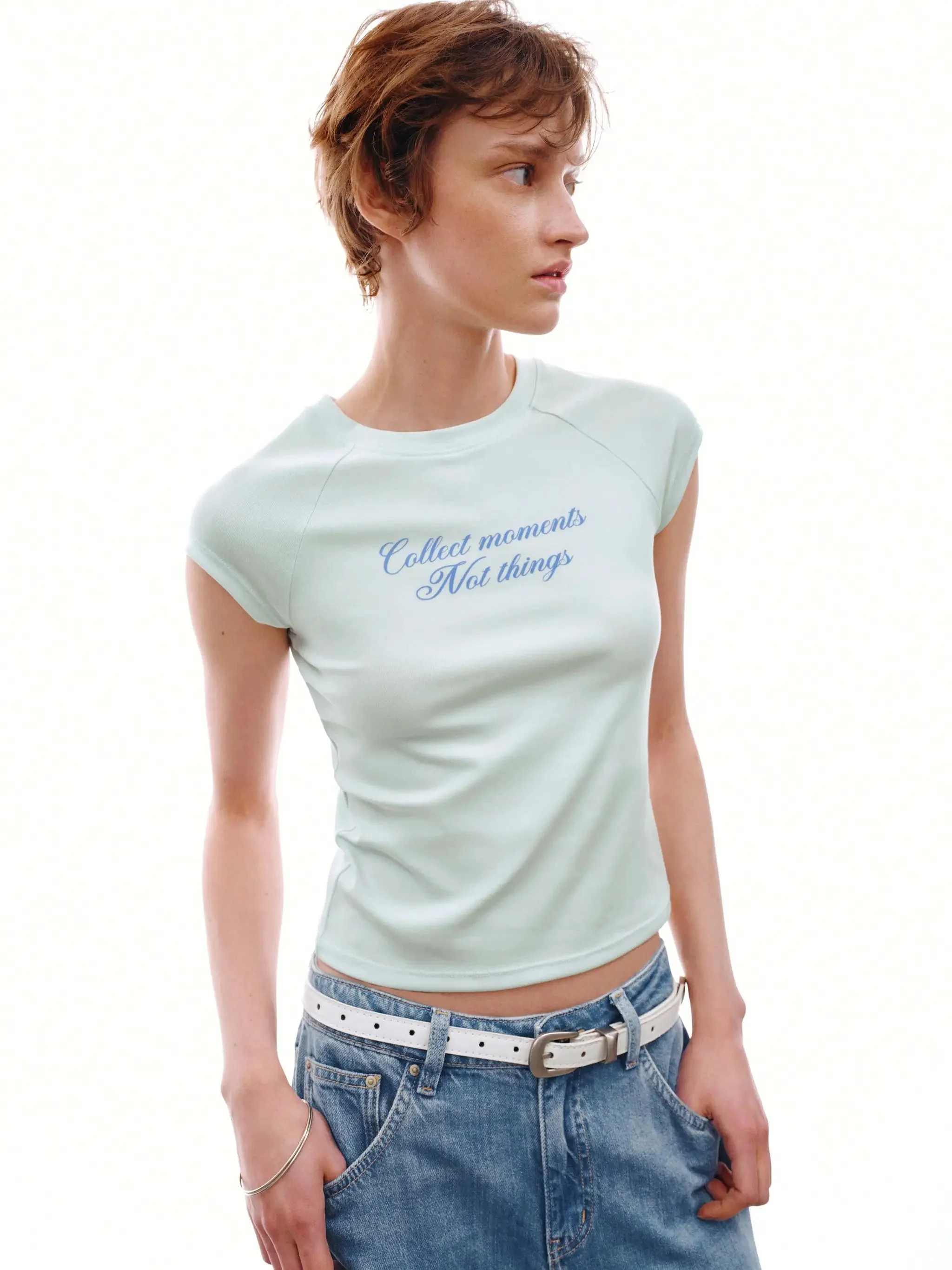 Soft Cotton With Script Typography T-Shirts