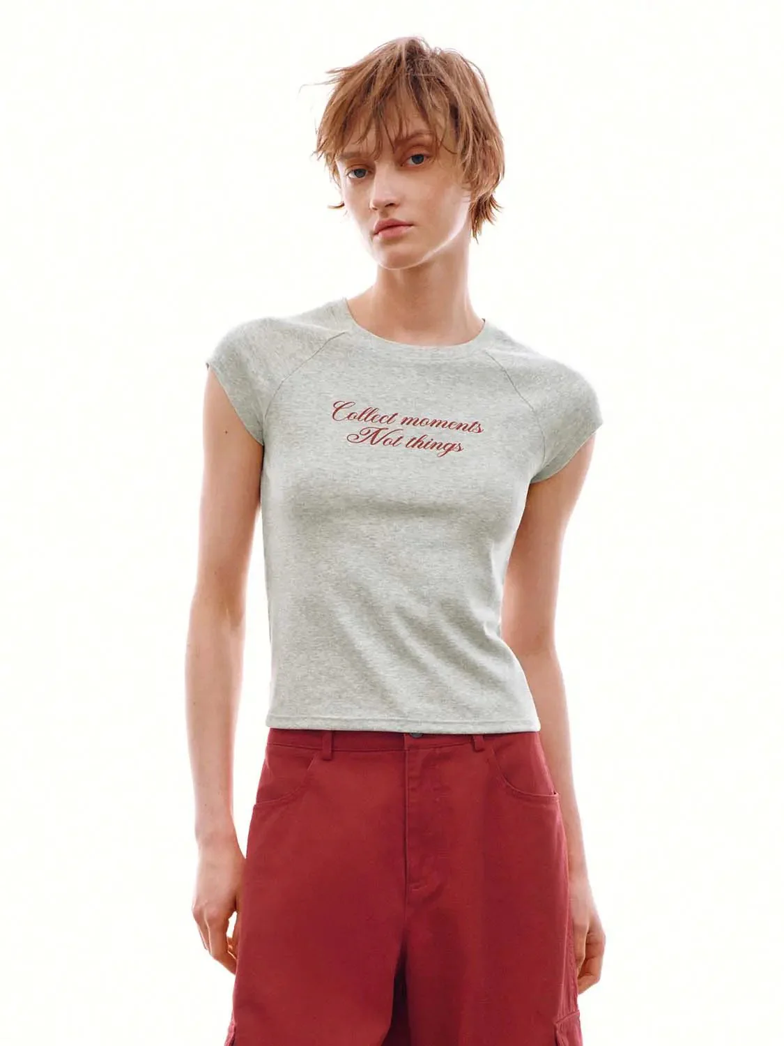 Soft Cotton With Script Typography T-Shirts