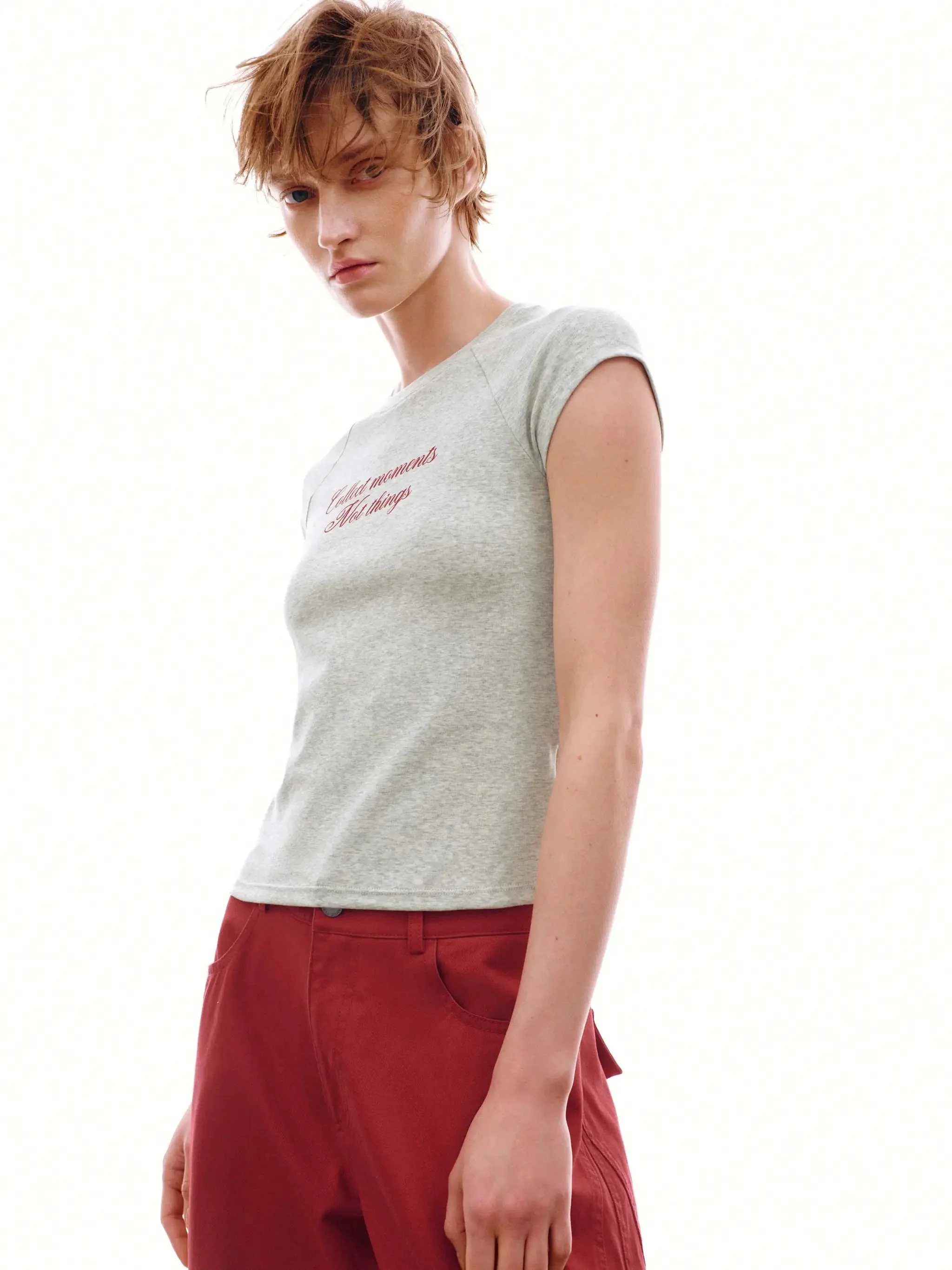 Soft Cotton With Script Typography T-Shirts