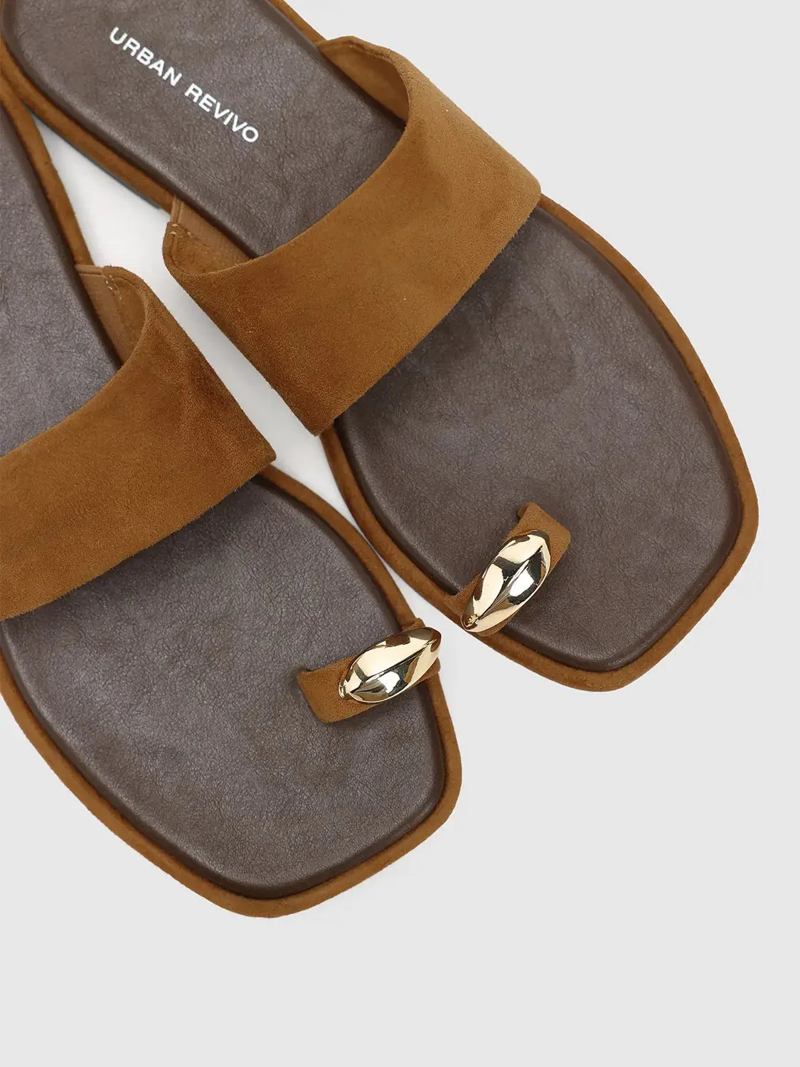 18576-two-tone-suede-strap-flat-with-gold-studs-slippers-5.webp Two Tone Suede Strap Flat With Gold Studs Slippers
