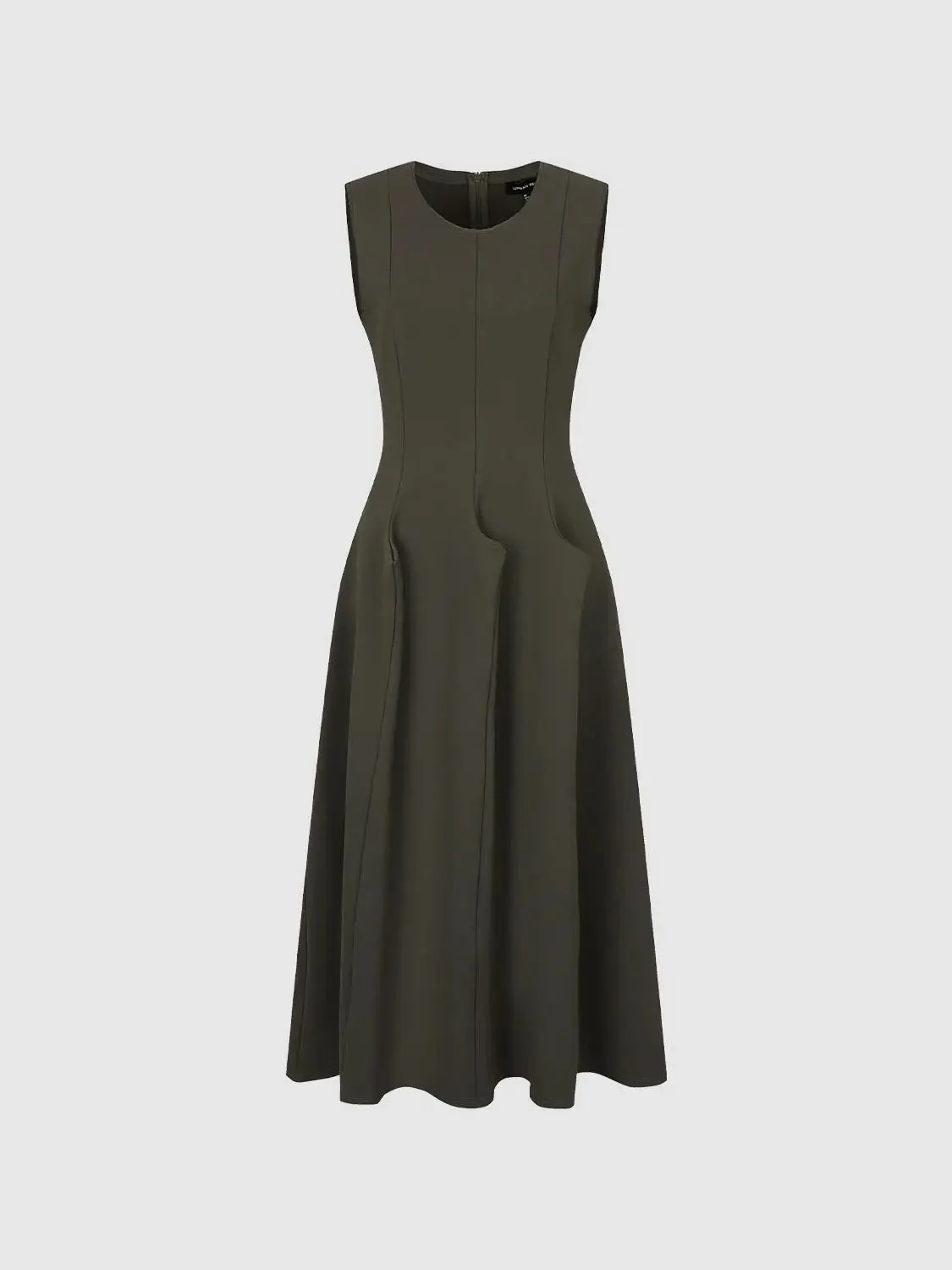 1863-viscose-blend-panel-seamed-midi-elegant-dresses-8.webp Viscose Blend Panel Seamed Midi Elegant Dresses
