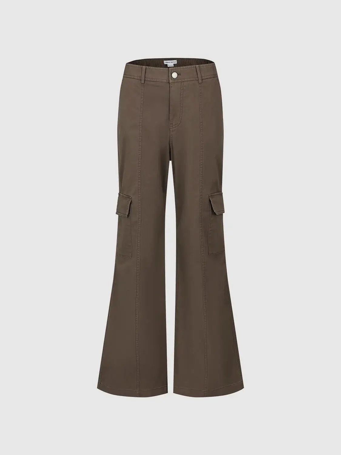 Cotton Twill Cargo Flap Pockets Pants