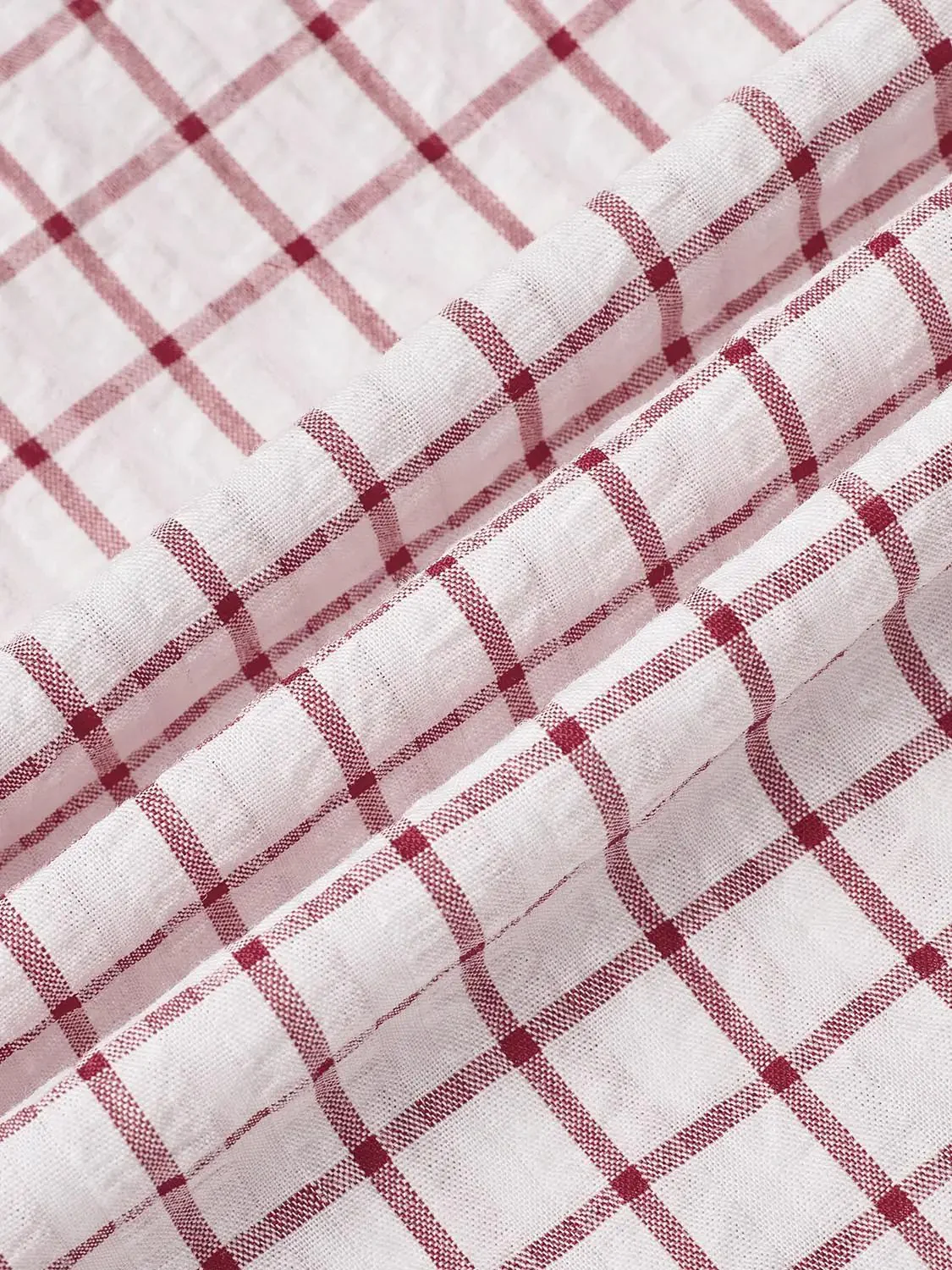 18695-contrast-check-nipped-waist-shirts-with-slight-stretch-3.webp Contrast Check Nipped Waist Shirts With Slight Stretch