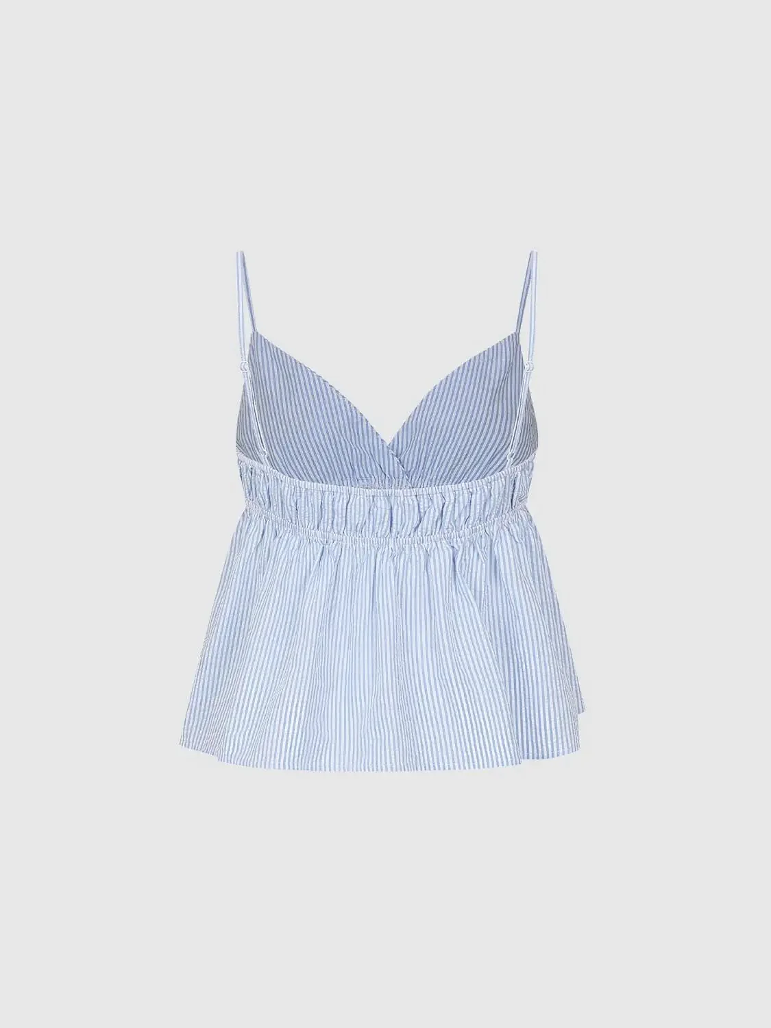 18702-strappy-shirring-detail-contrast-striped-cami-tops-for-summer-2.webp Strappy Shirring Detail Contrast Striped Cami Tops for Summer
