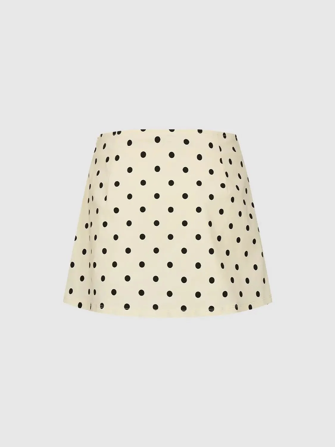 Polka Dot Straight Mini Skirts For Everyday Casual Wear