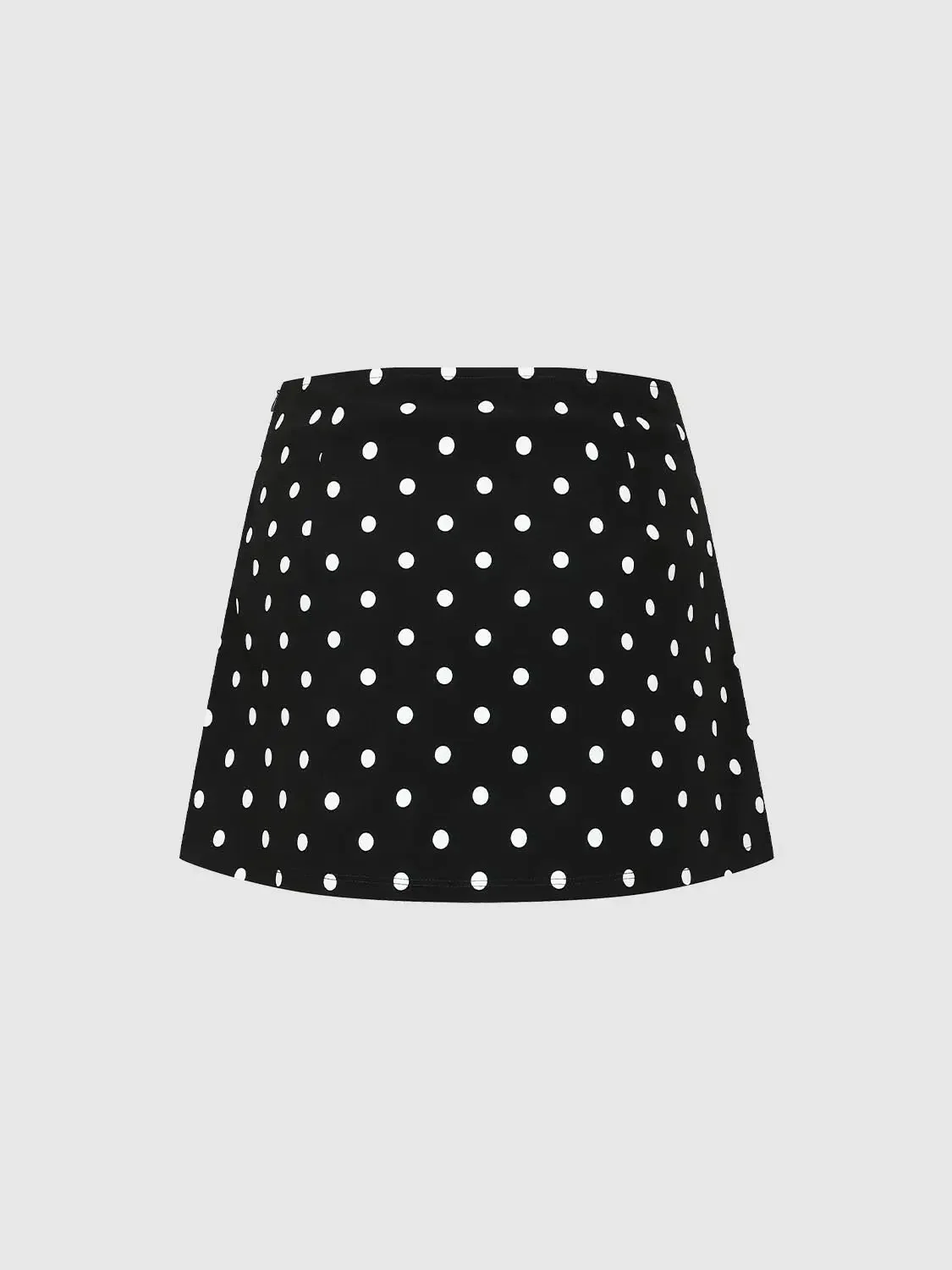 Polka Dot Straight Mini Skirts For Everyday Casual Wear