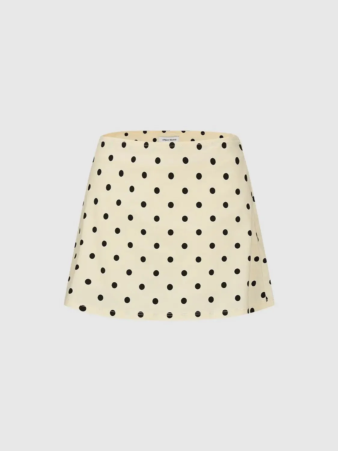 Polka Dot Straight Mini Skirts For Everyday Casual Wear
