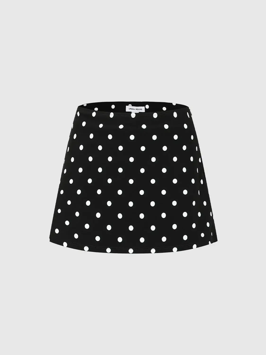 Polka Dot Straight Mini Skirts For Everyday Casual Wear