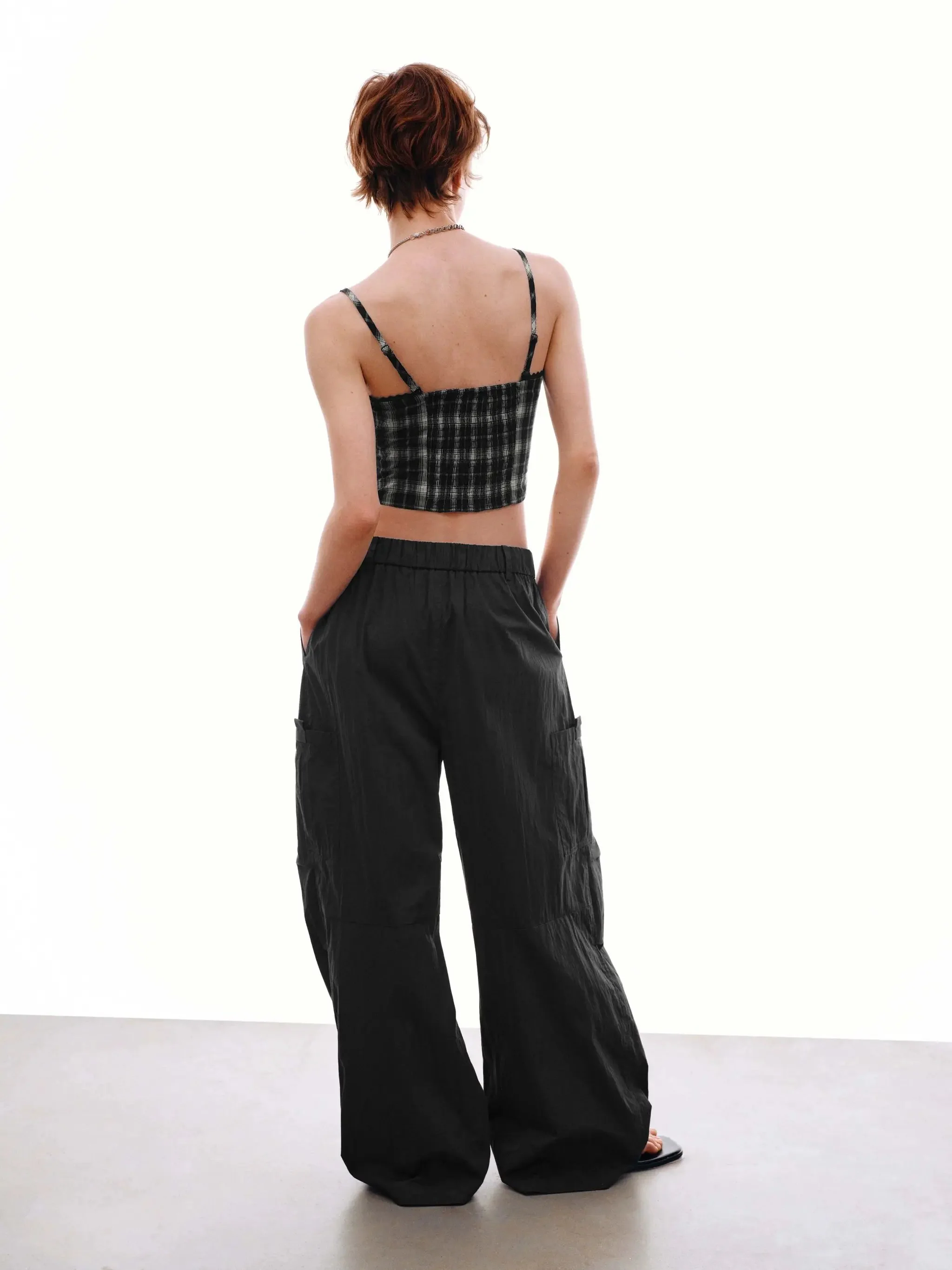18749-lace-trim-contrast-check-strappy-cami-tops-6.webp Lace Trim Contrast Check Strappy Cami Tops