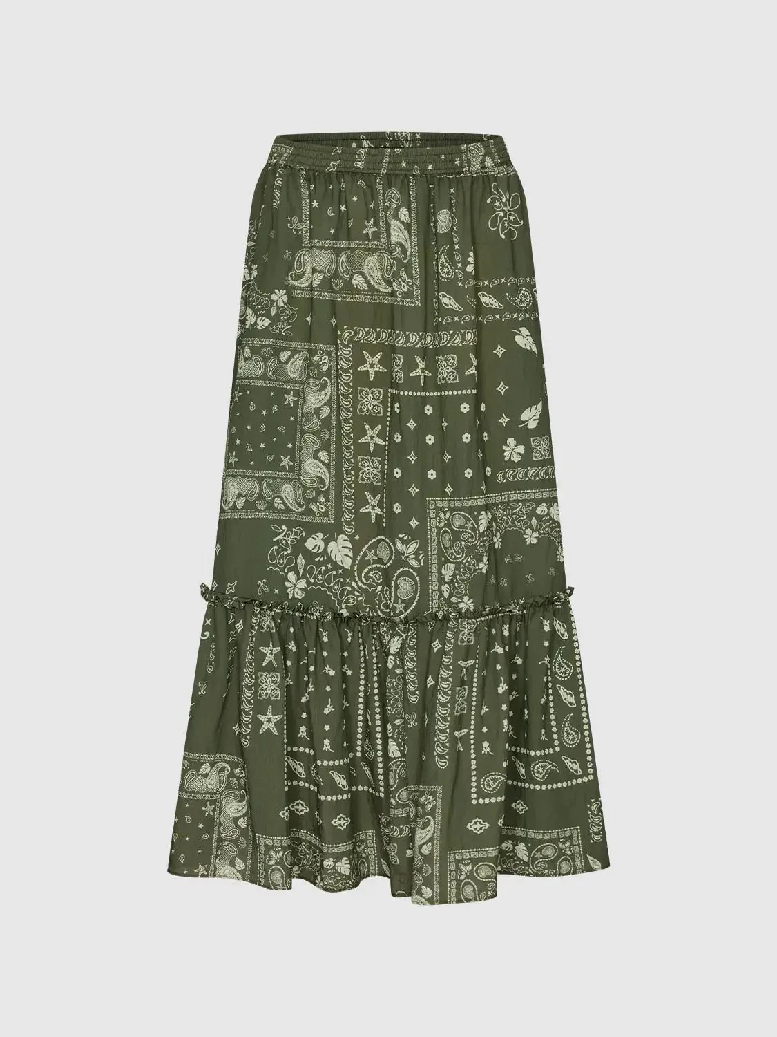18778-printed-seamed-shirring-detail-pull-on-a-line-midi-skirts-1.webp Printed Seamed Shirring Detail Pull On A Line Midi Skirts