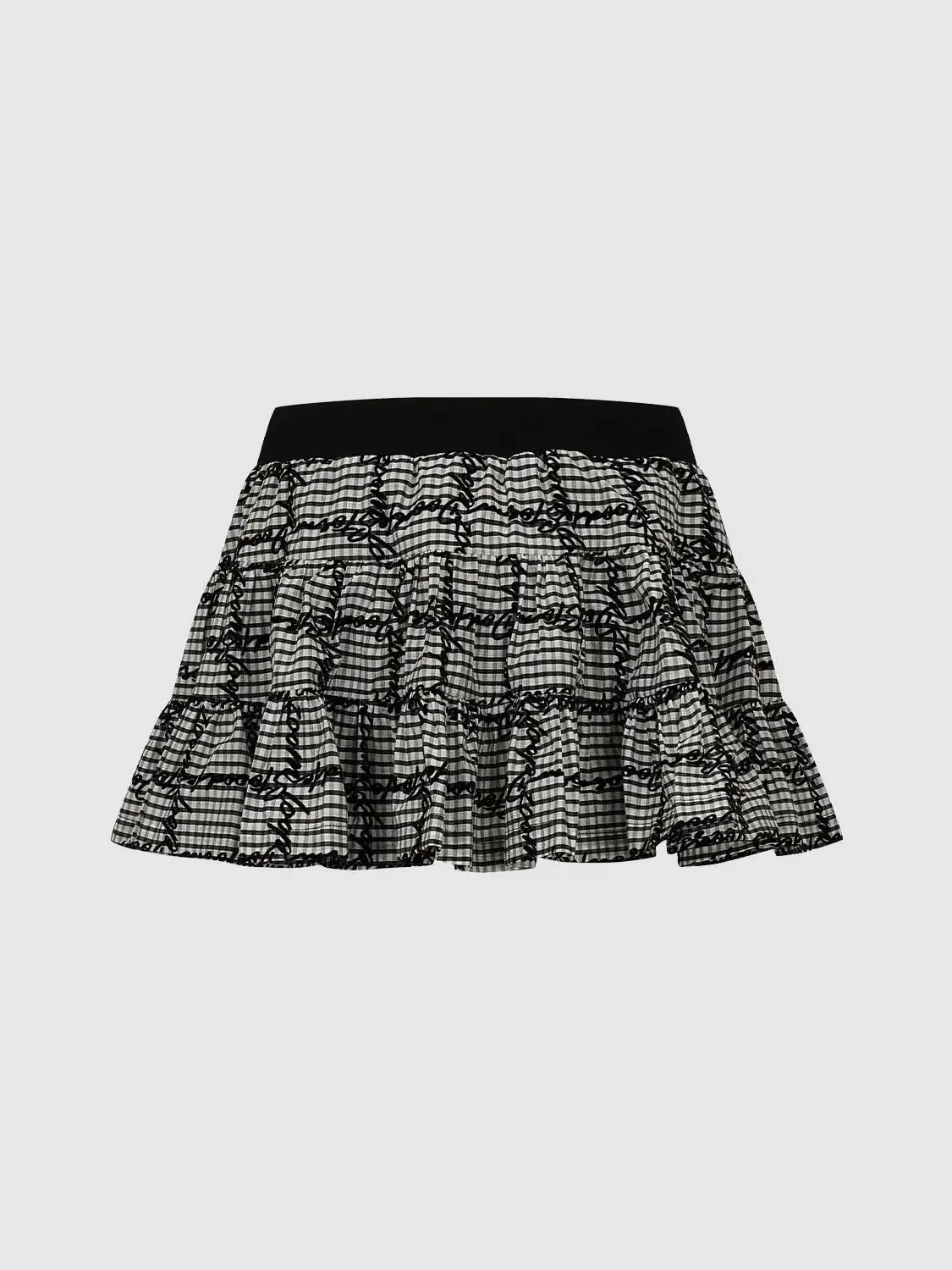 18794-contrast-check-pull-on-tiered-a-line-mini-skirts-2.webp Contrast Check Pull On Tiered A-Line Mini Skirts
