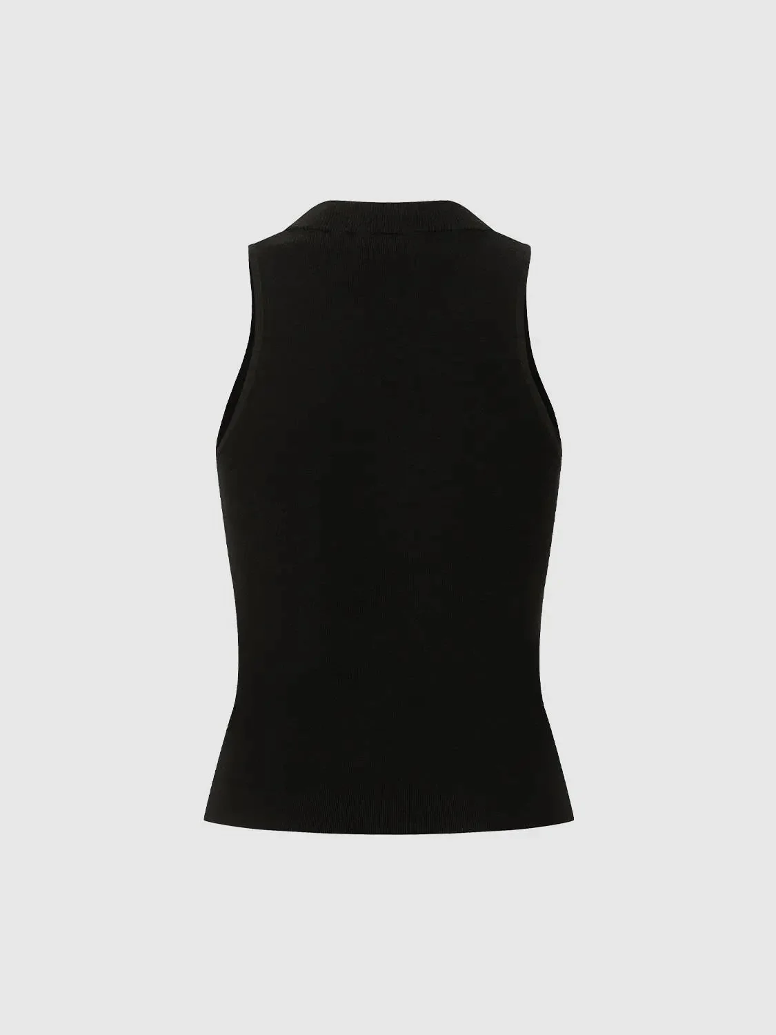 18929-crew-neck-sleeveless-zip-up-skinny-fit-knitted-cardigans-2.webp Crew Neck Sleeveless Zip Up Skinny Fit Knitted Cardigans