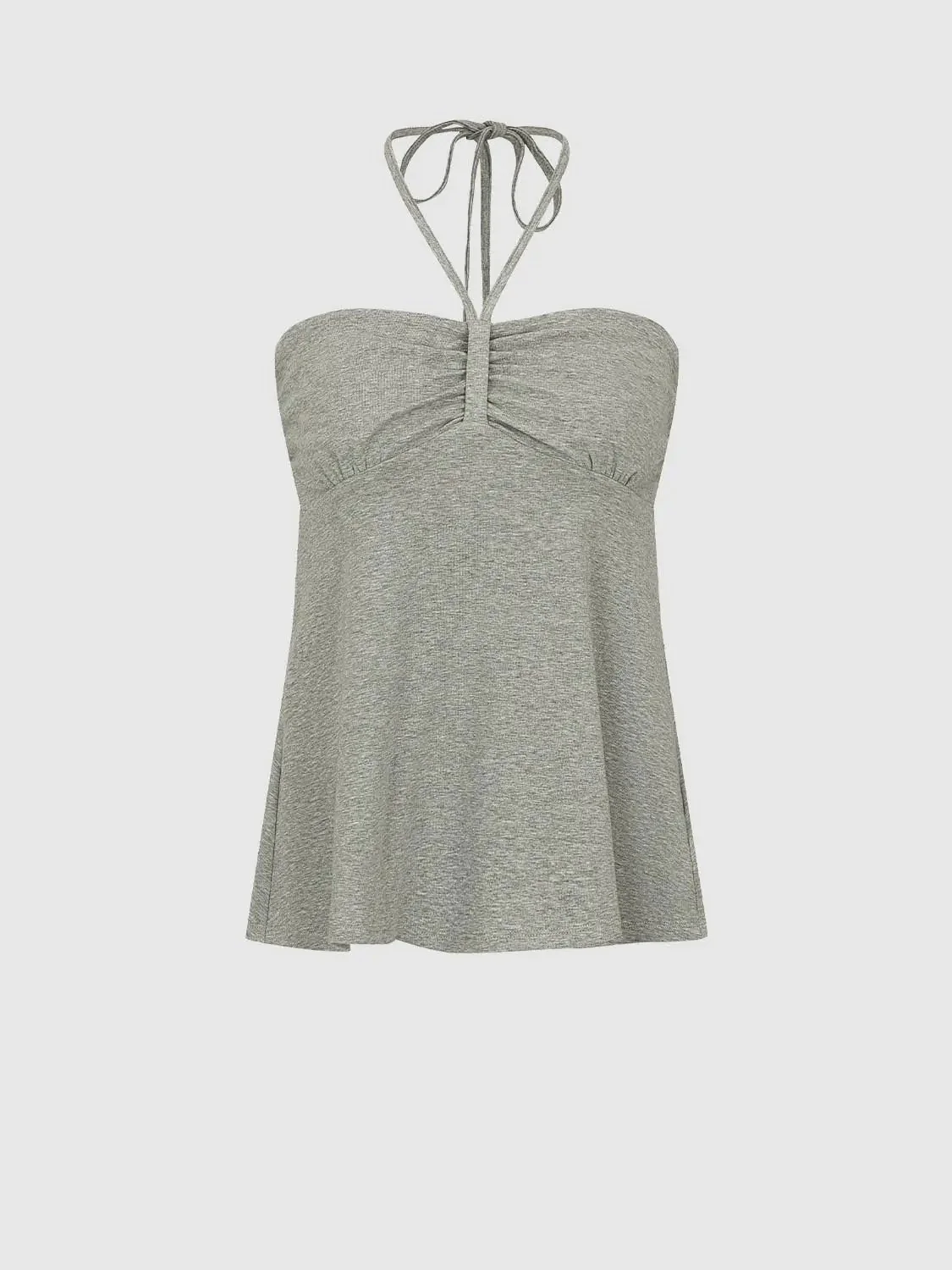 18935-halter-neck-shirring-detail-bandeau-tops-with-light-stretch-fabric-7.webp Halter Neck Shirring Detail Bandeau Tops With Light Stretch Fabric