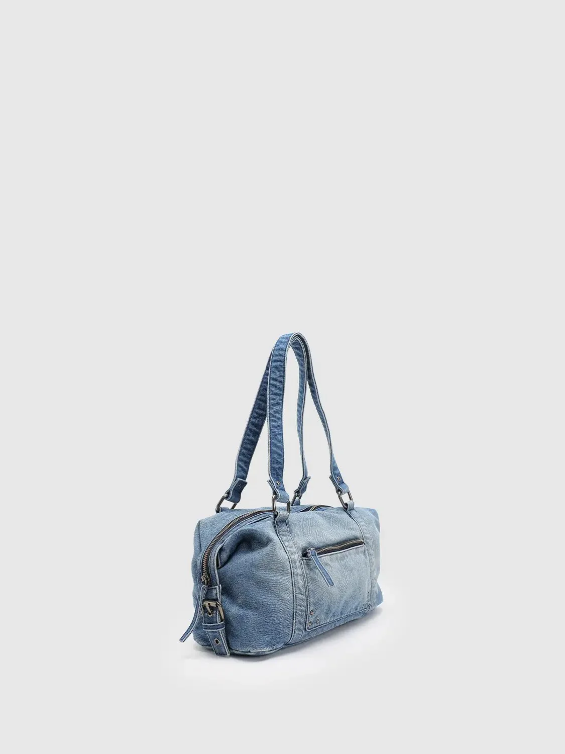 Washed Denim Large-Capacity Shoulder Bags