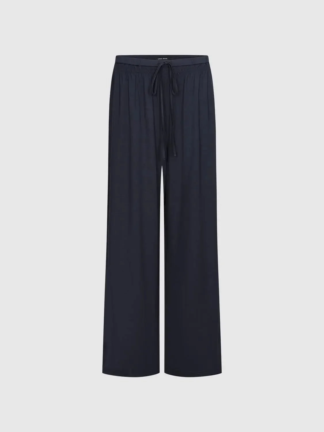 Drawstring Pull On Wide Leg Pants With Slight Stretch For Comfort