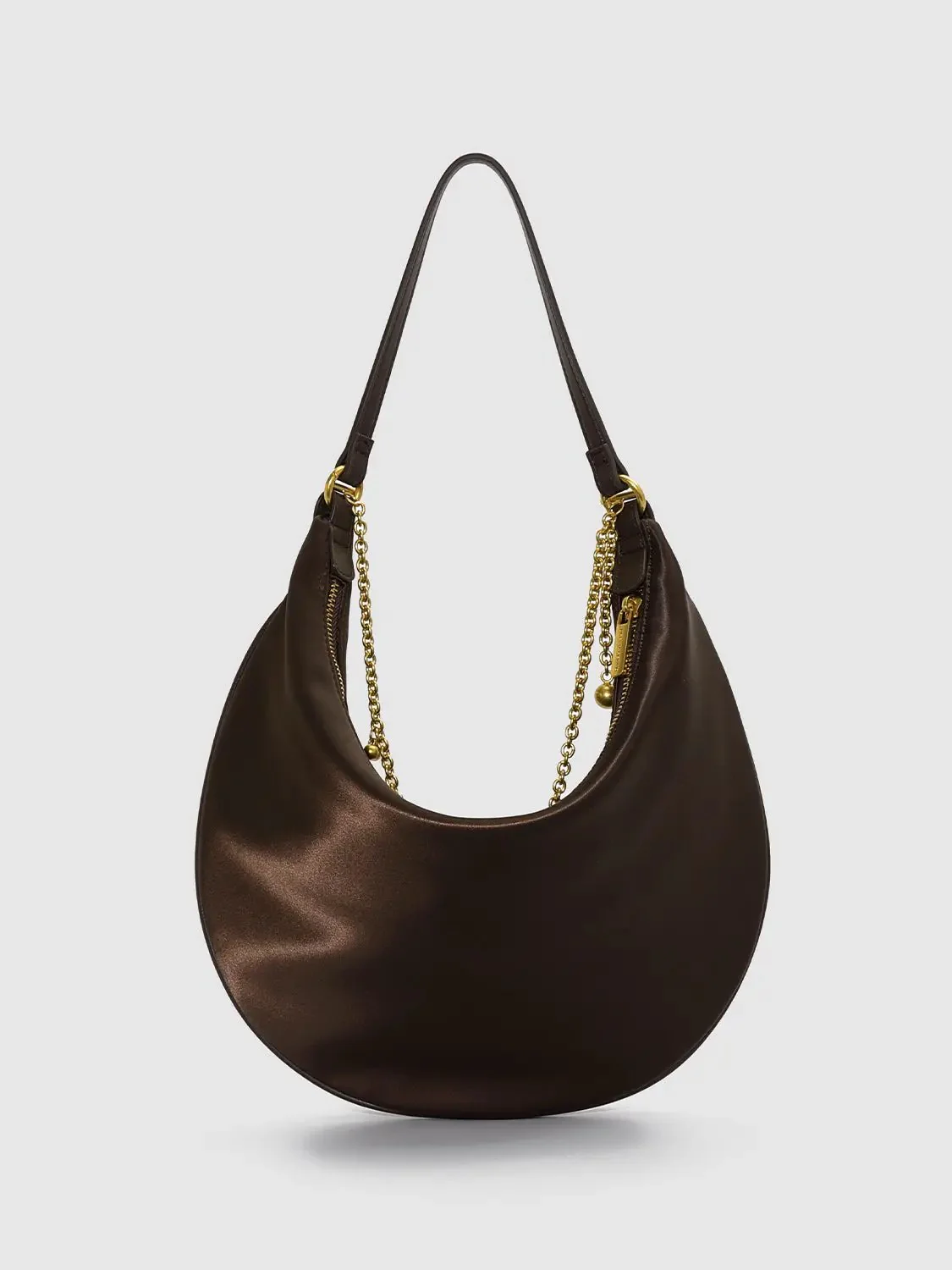 18970-chain-detail-crescent-stretch-fabric-shoulder-bags-2.webp Chain Detail Crescent Stretch Fabric Shoulder Bags