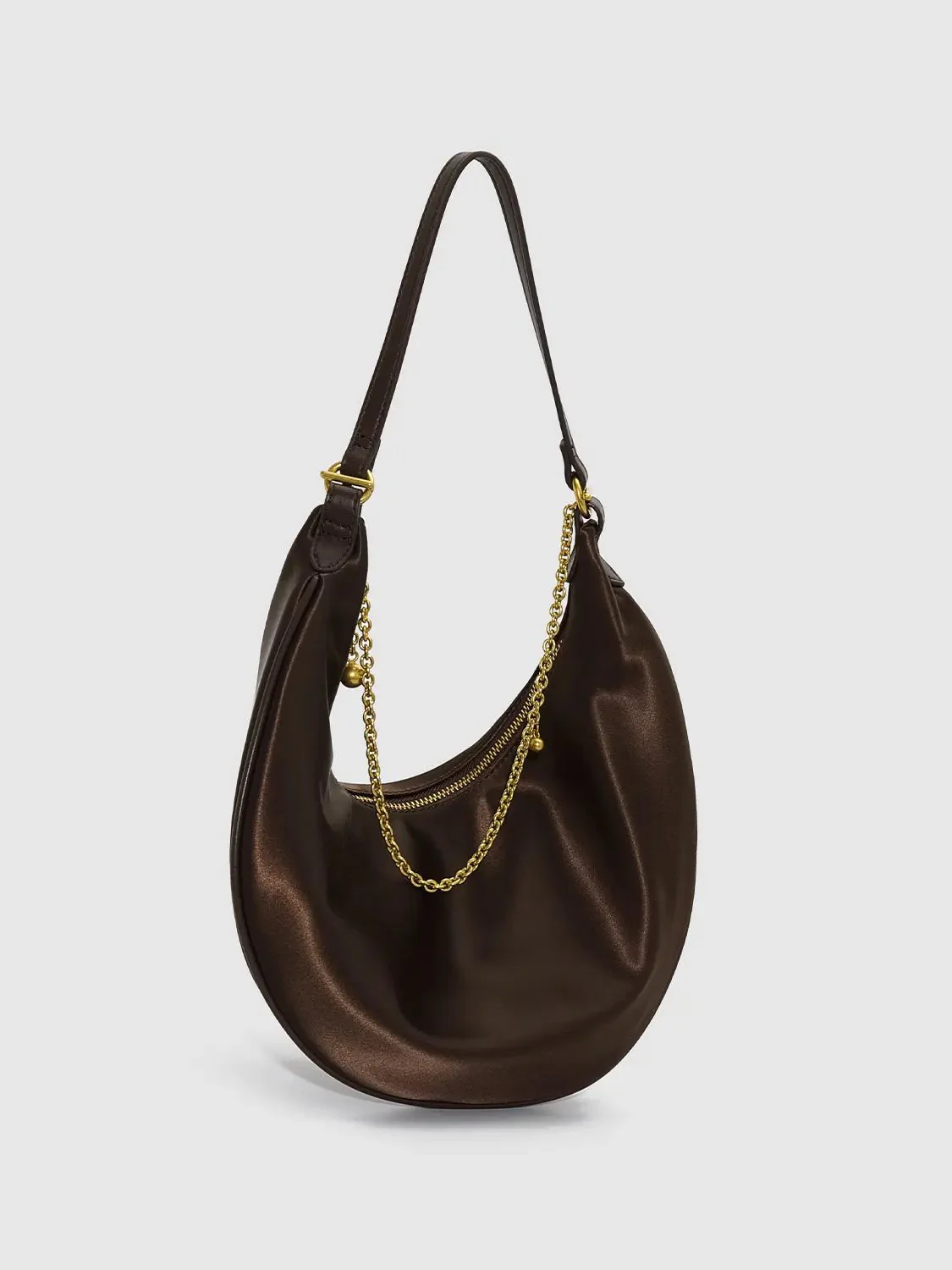 18970-chain-detail-crescent-stretch-fabric-shoulder-bags-3.webp Chain Detail Crescent Stretch Fabric Shoulder Bags