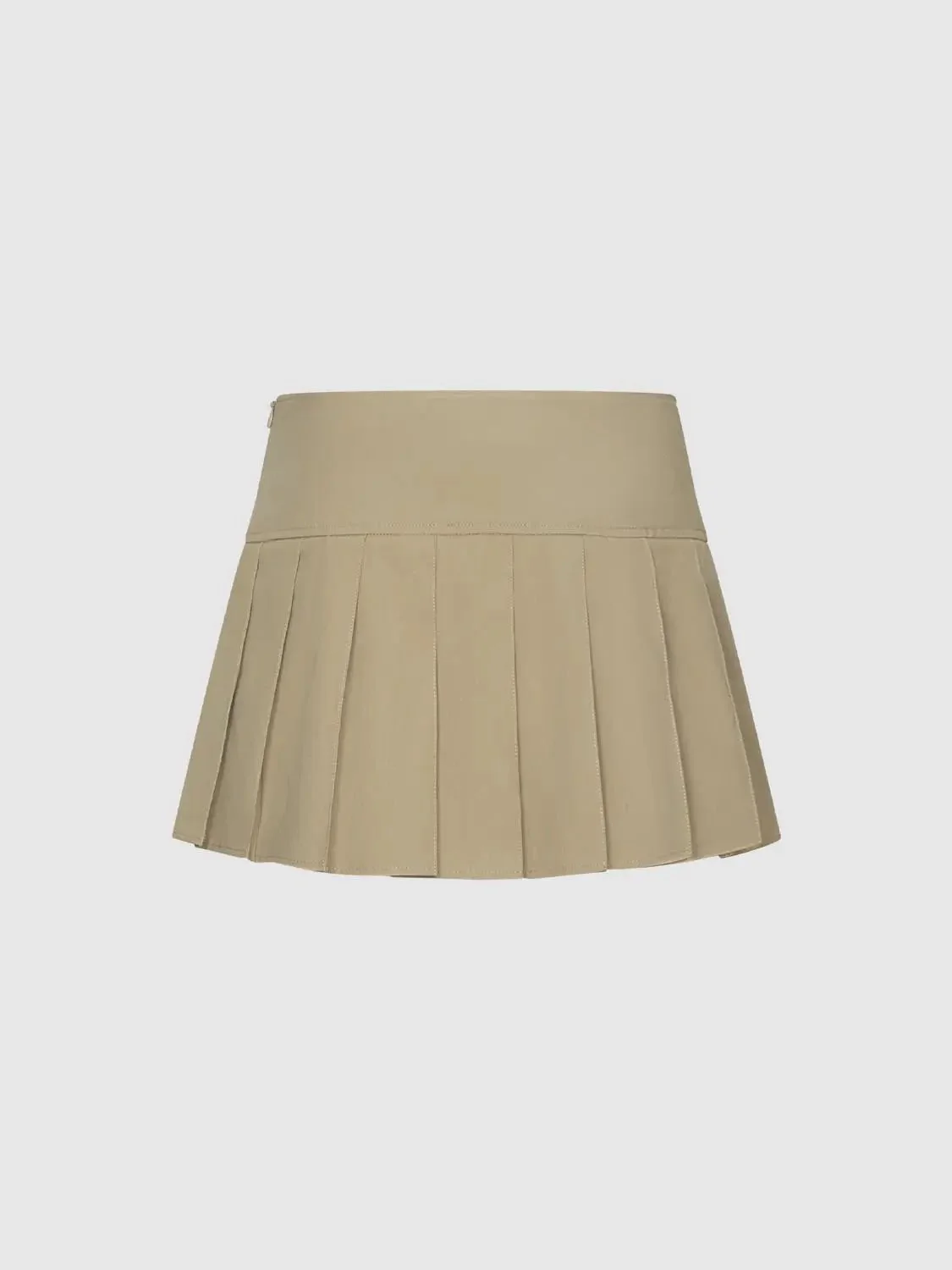 19005-button-detail-pleated-a-line-mini-skirts-2.webp Button Detail Pleated A-Line Mini Skirts