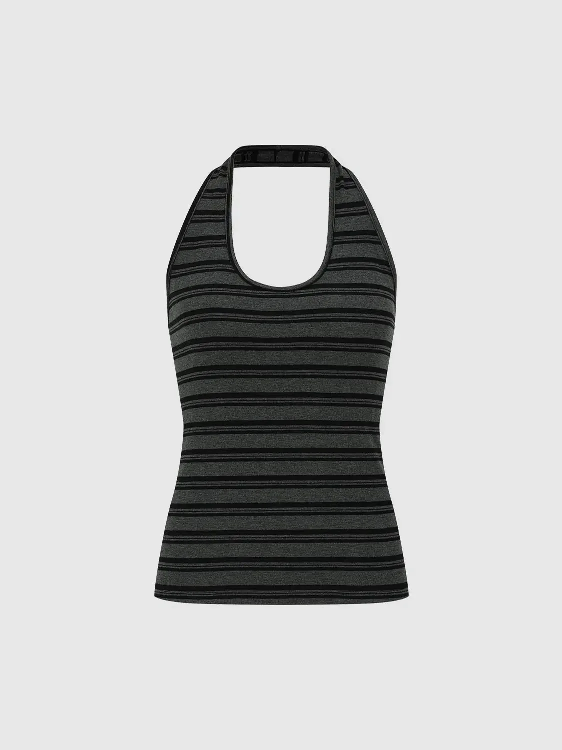 19012-halter-u-neck-contrast-striped-skinny-fit-tank-tops-7.webp Halter U-Neck Contrast Striped Skinny Fit Tank Tops