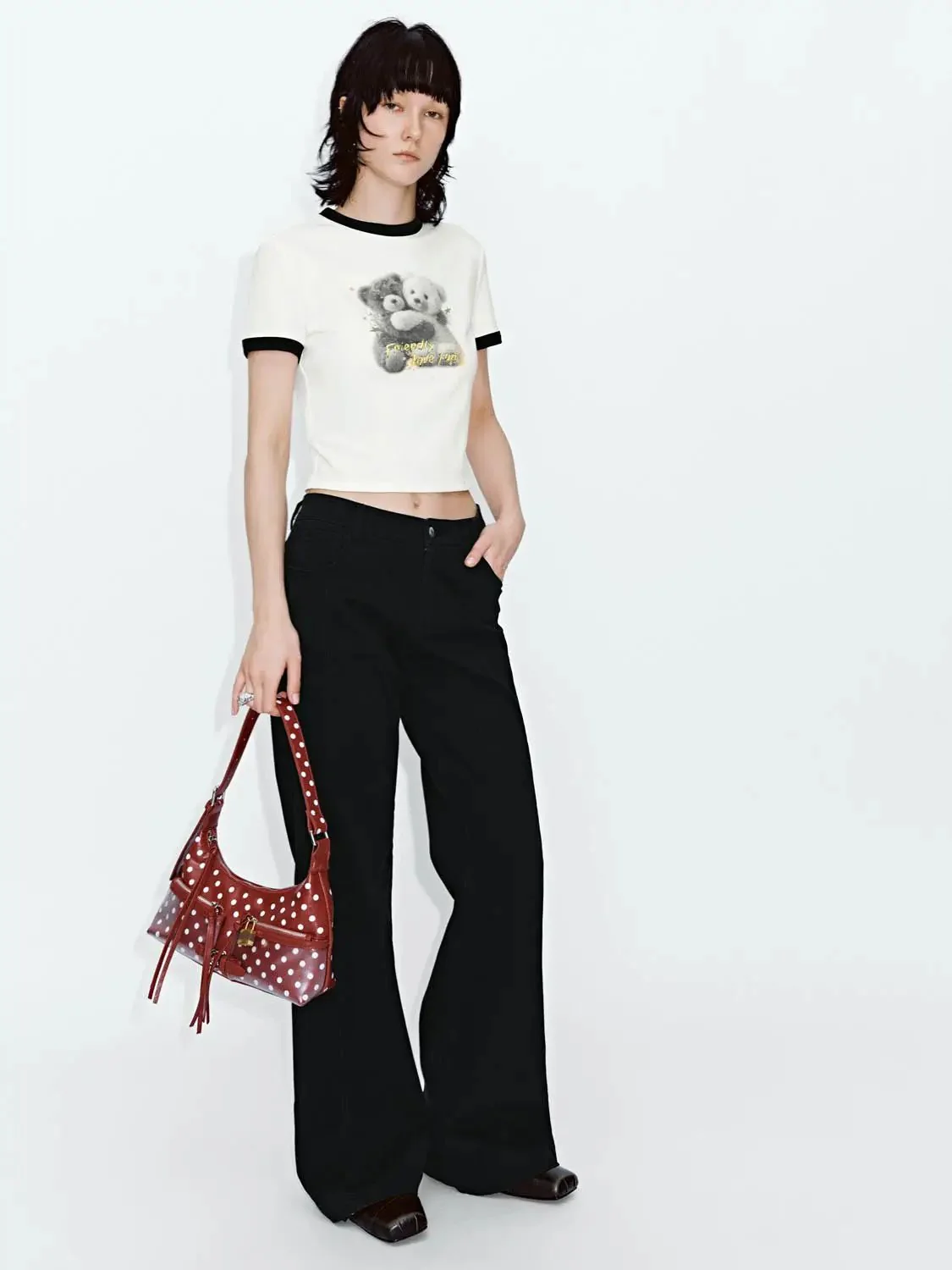 19101-cotton-blend-wide-leg-flare-black-casual-pants-7.webp Cotton Blend Wide Leg Flare Black Casual Pants