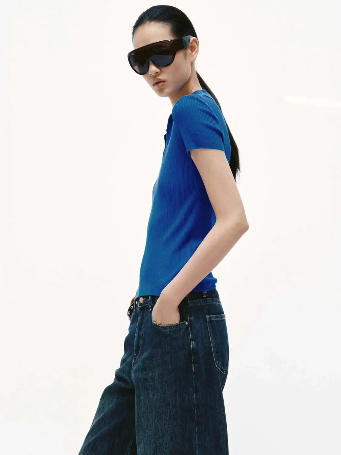 19226-soft-light-lyocell-knit-polo-v-neck-t-shirt-2.webp Soft Light Lyocell Knit Polo V Neck T Shirt