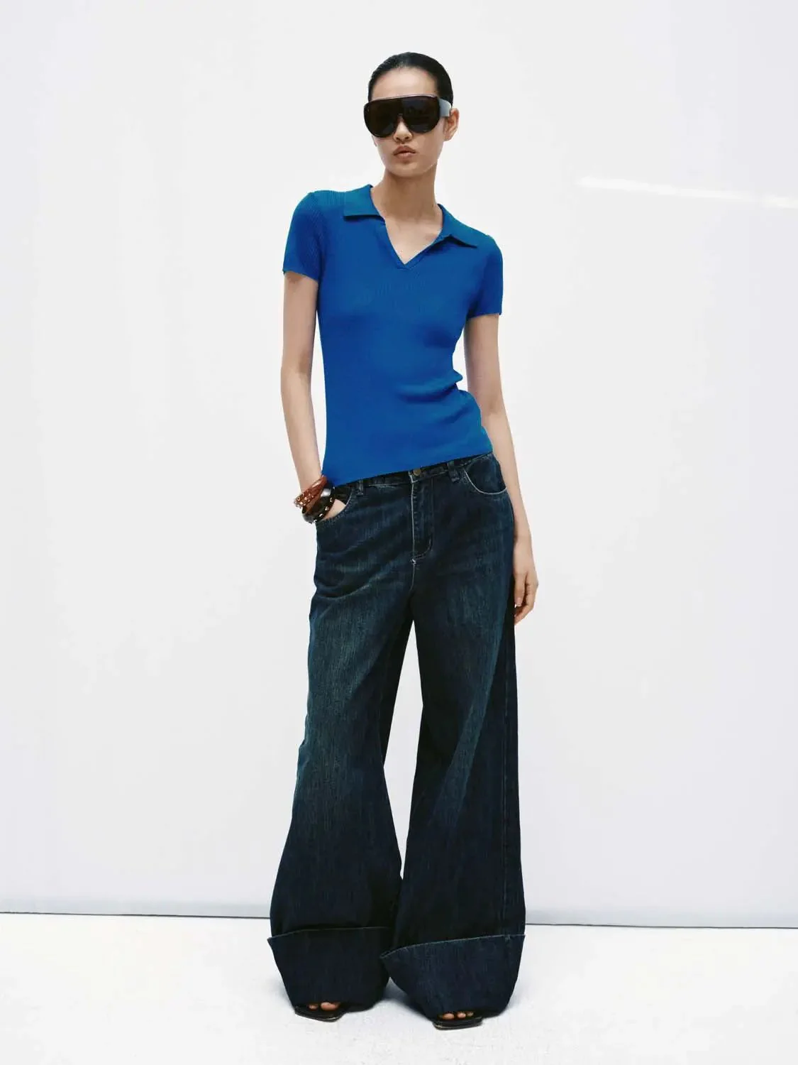 19226-soft-light-lyocell-knit-polo-v-neck-t-shirt-5.webp Soft Light Lyocell Knit Polo V Neck T Shirt