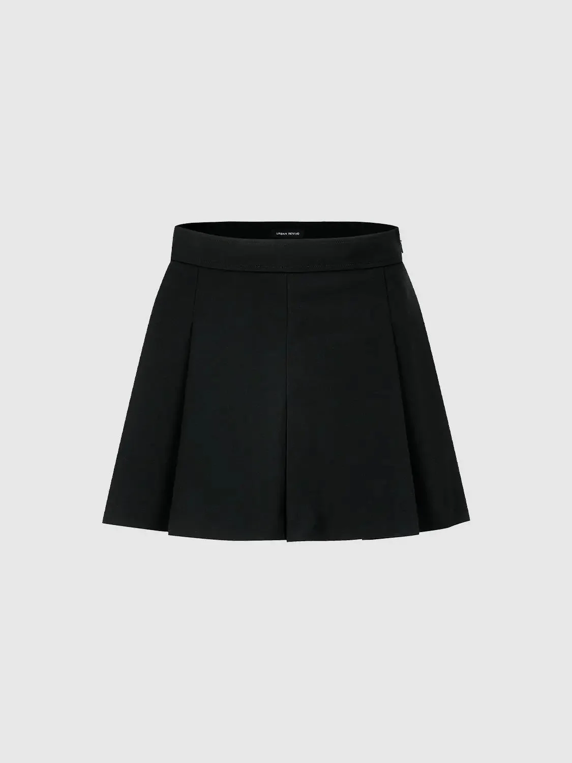 19232-elegant-pleat-detail-tailored-black-a-line-skirt-1.webp Elegant Pleat Detail Tailored Black A Line Skirt