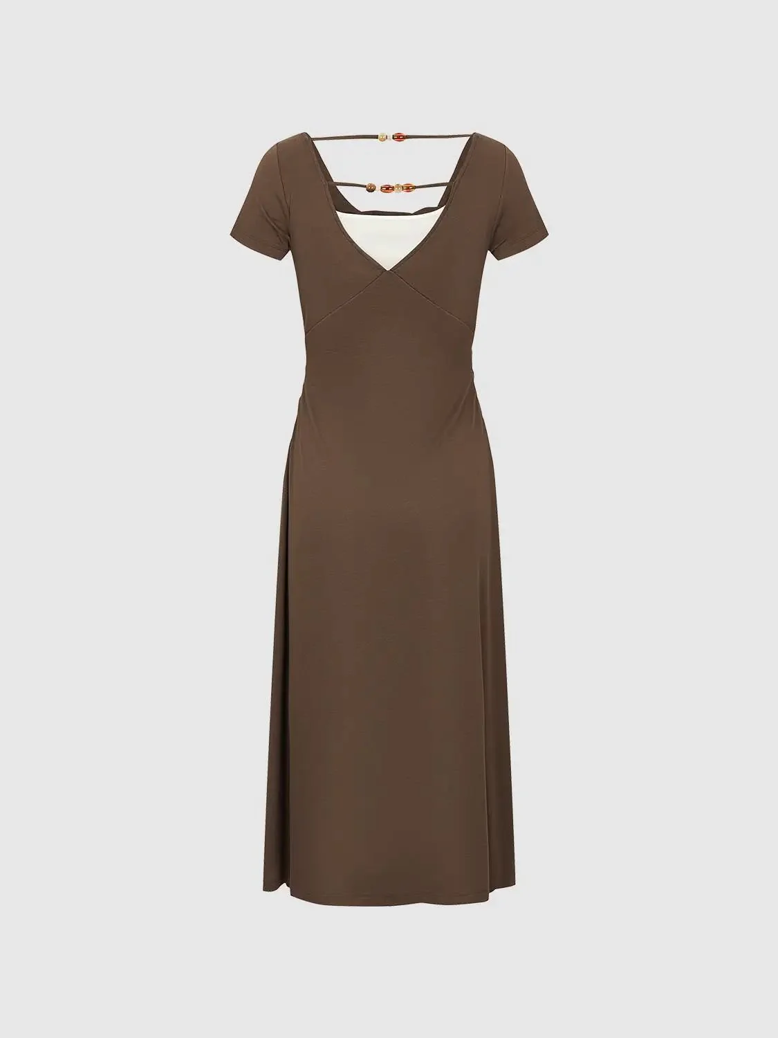 19246-elegant-cowl-neck-ruched-straight-midi-dress-2.webp Elegant Cowl Neck Ruched Straight Midi Dress