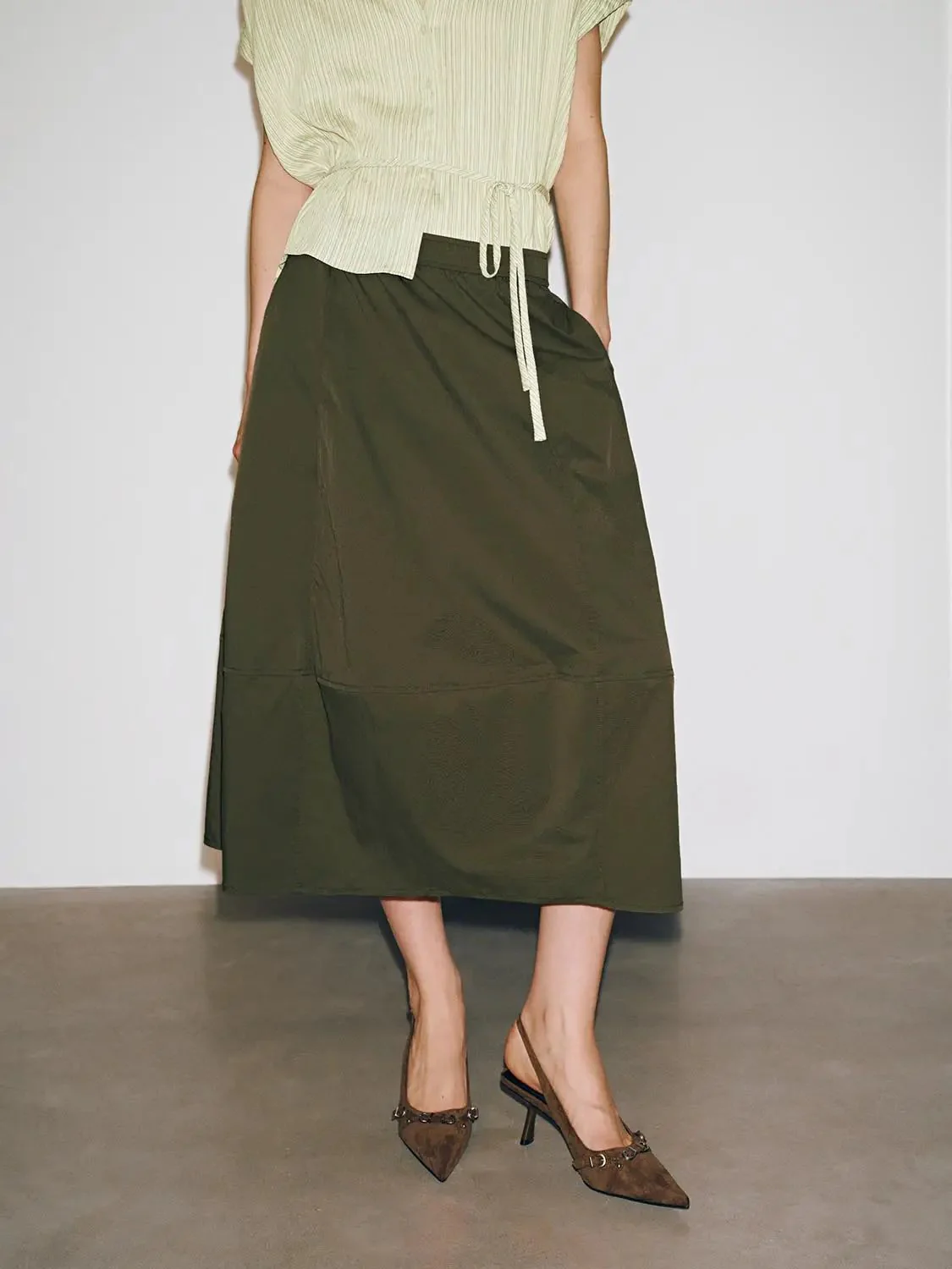19277-cotton-blend-balloon-midi-pleated-tailored-skirt-1.webp Cotton Blend Balloon Midi Pleated Tailored Skirt