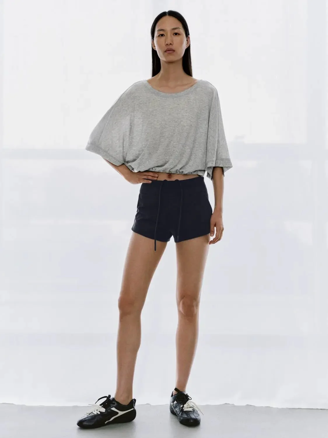 19337-cotton-blend-drawstring-elastic-waist-shorts-7.webp Cotton Blend Drawstring Elastic Waist Shorts