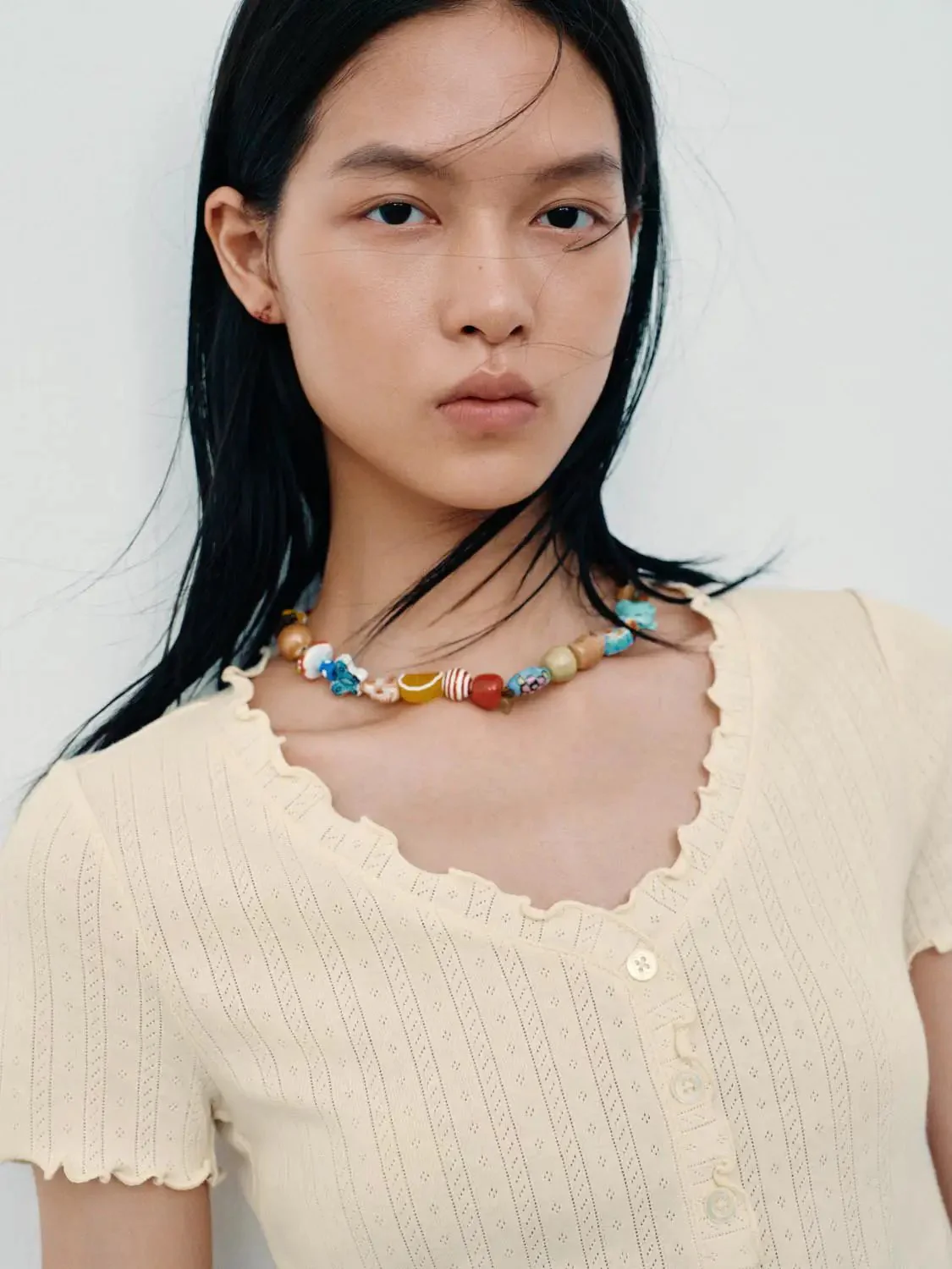 19355-ruffle-trim-cotton-button-detail-t-shirt-3.webp Ruffle Trim Cotton Button Detail T Shirt