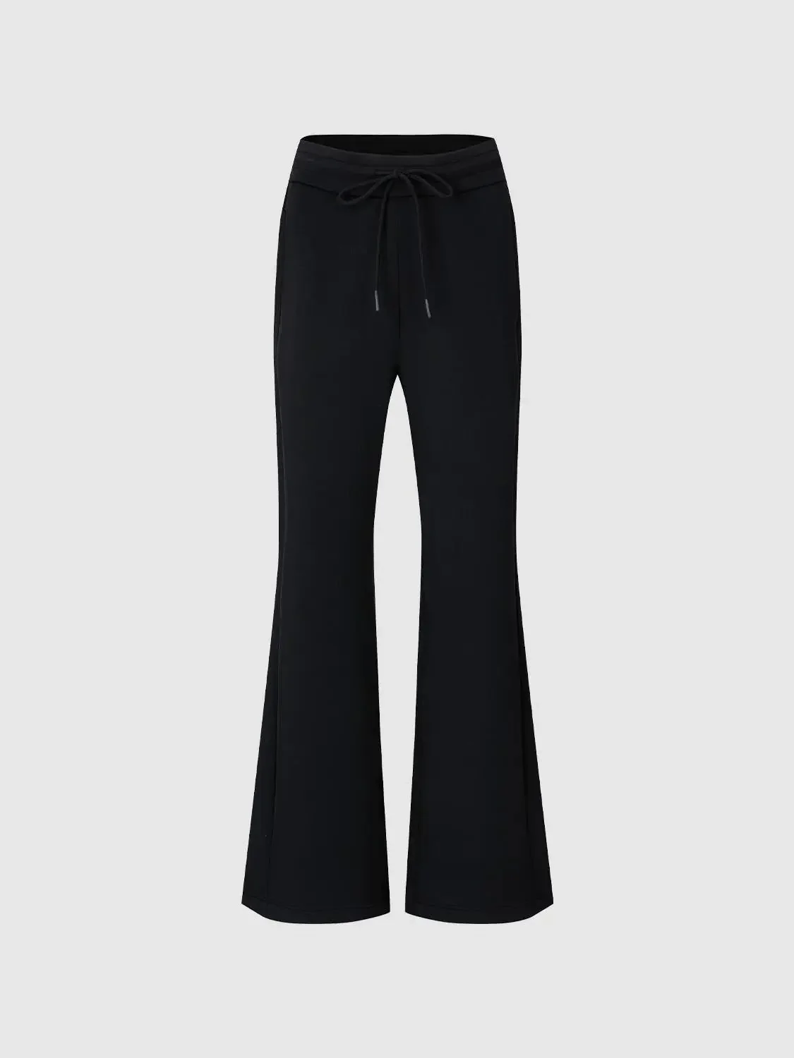 19400-casual-modal-blend-drawstring-flare-leg-pants-2.webp Casual Modal Blend Drawstring Flare Leg Pants